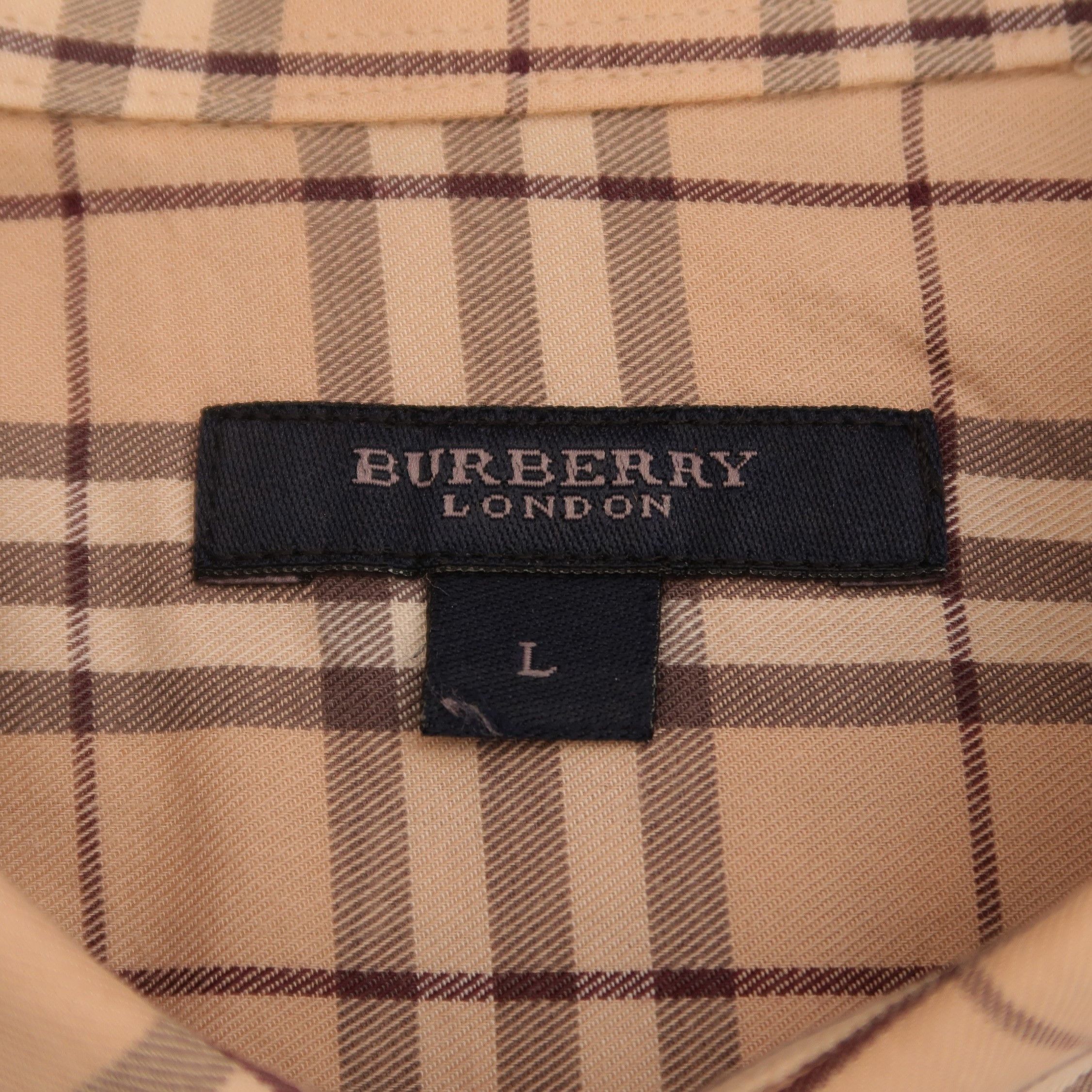 Burberry Burberry London Nova Check Cream Old Money Shirt Rare Size US L / EU 52-54 / 3 - 4 Thumbnail