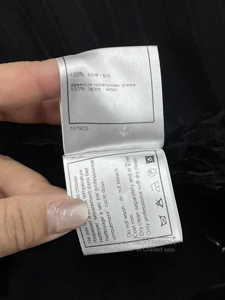 Chanel Chanel Black mesh two-piece silk dress Size XS / US 0-2 / IT 36-38 - 6 Thumbnail