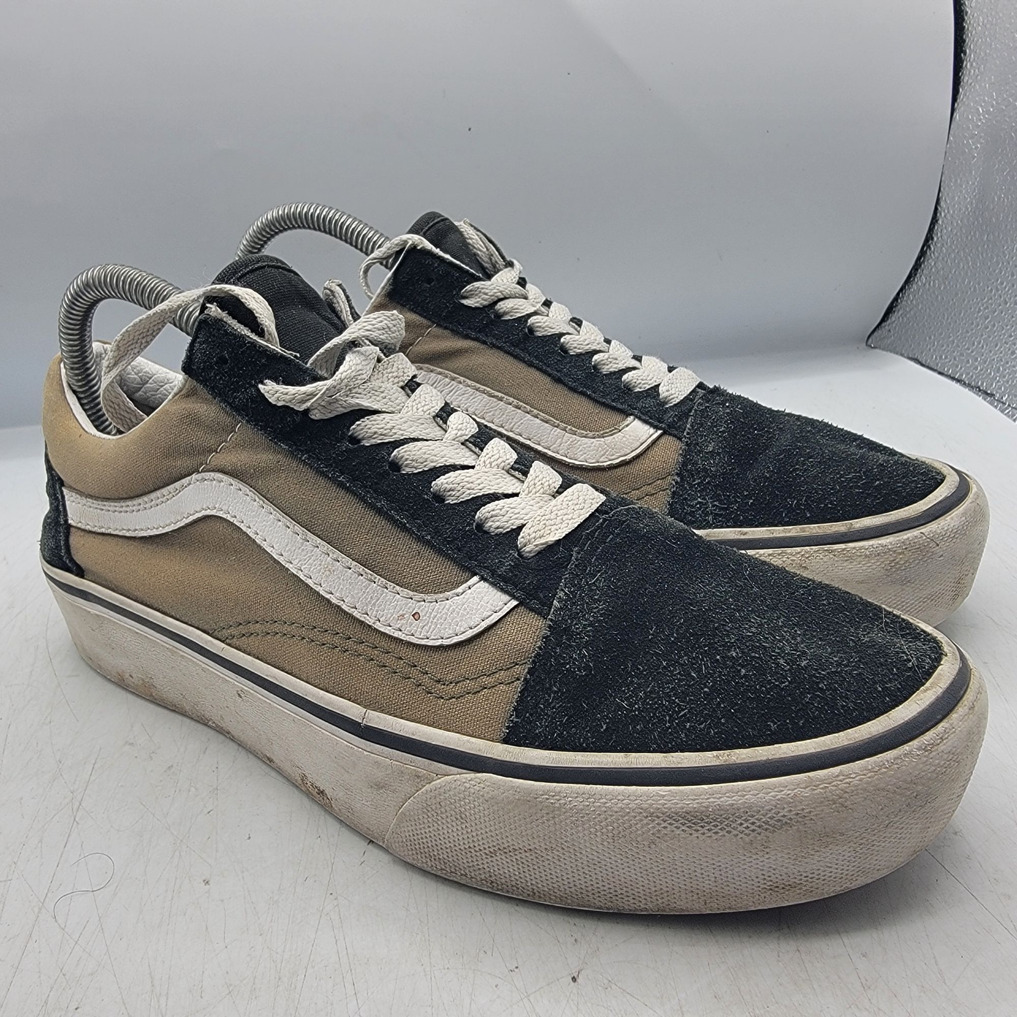 Vans Vans Old Skool Womens 8.5 Brown Black Sneaker Shoes Casual S Size US 8.5 / IT 38.5 - 1 Thumbnail