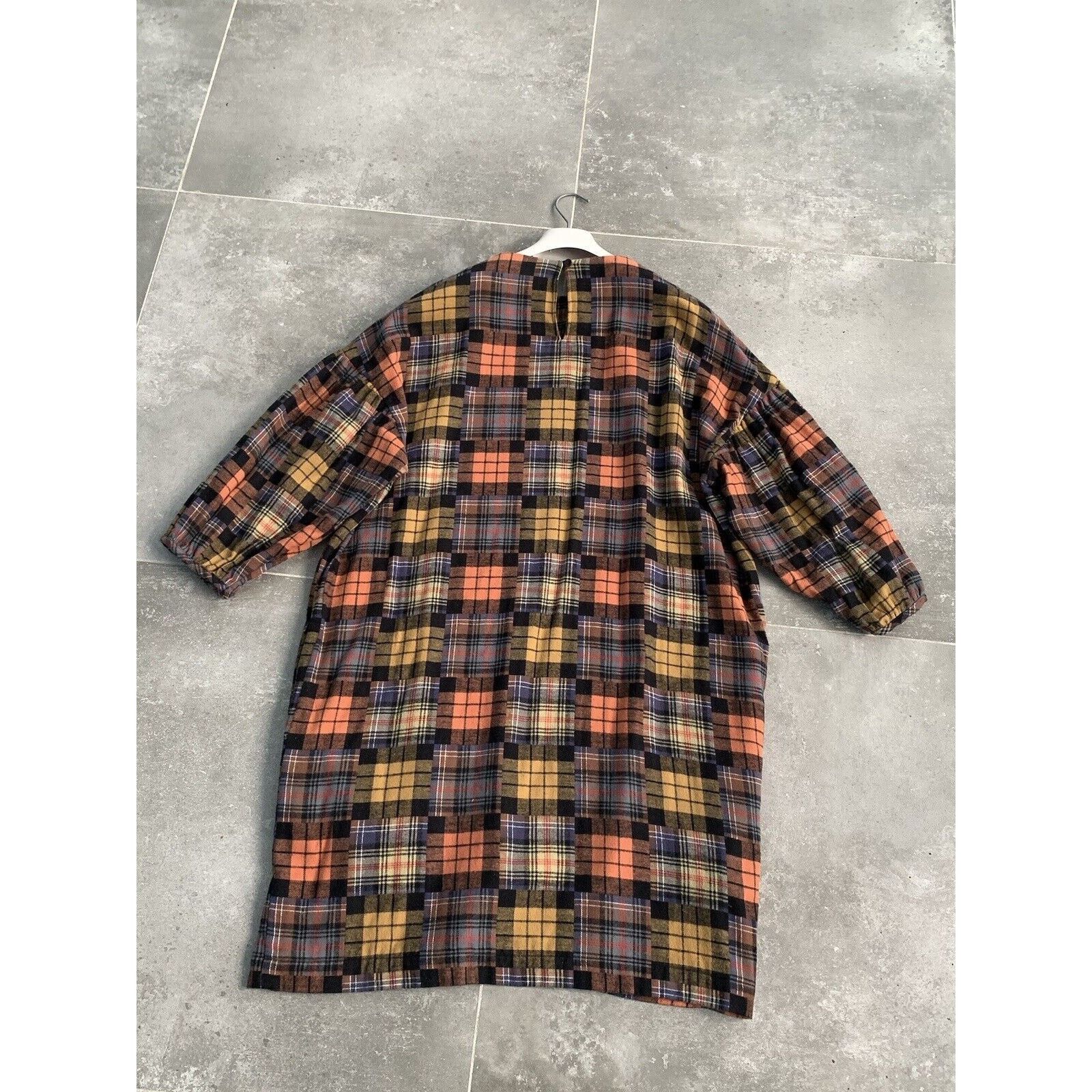 Designer × YMC OVERSIZED Womens YMC Ballon Sleeves Checked Dress Tunic SZ M Size M / US 6-8 / IT 42-44 - 21 Thumbnail