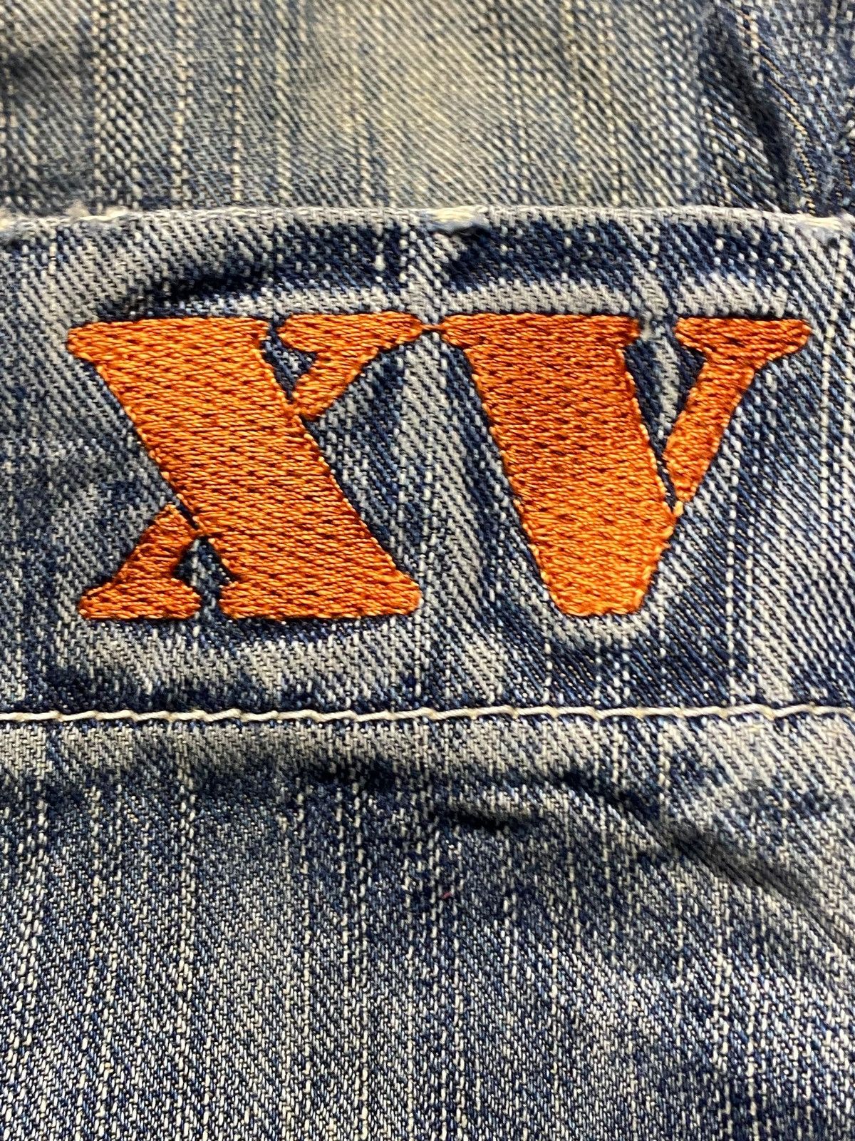 Edwin Vintage Edwin XV Embroidery Logo Distressed Jeans Size US 32 / EU 48 - 11 Thumbnail