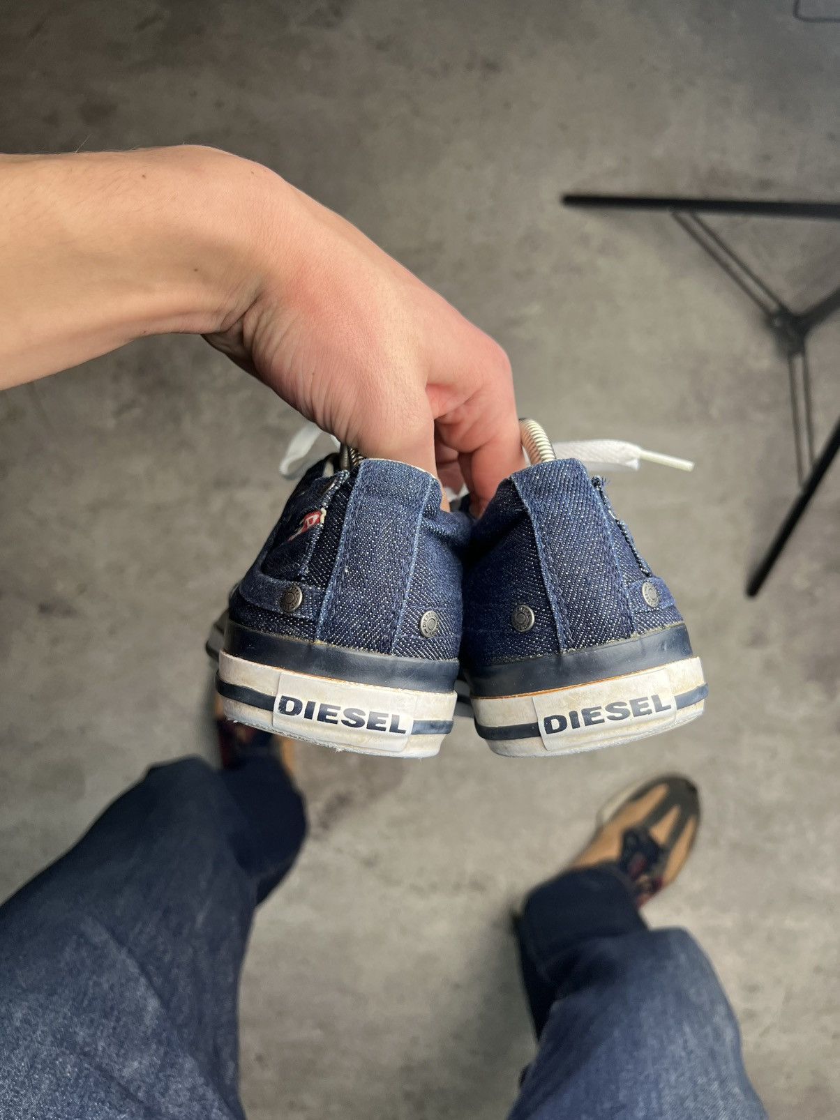 Diesel Vintage Diesel Denim Low Top Sneakers Size US 10 / EU 43 - 4 Thumbnail