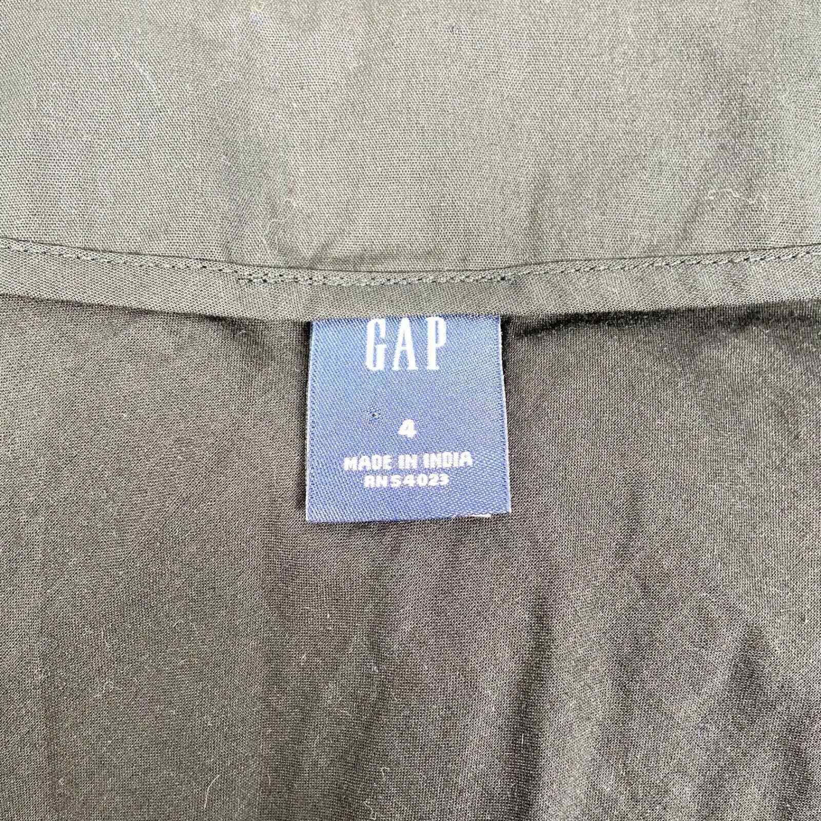 Gap GAP A-Line Skirt Knee Length Floral Eyelet Black Cotton 4 Size 27" / US 4 / IT 40 - 3 Thumbnail