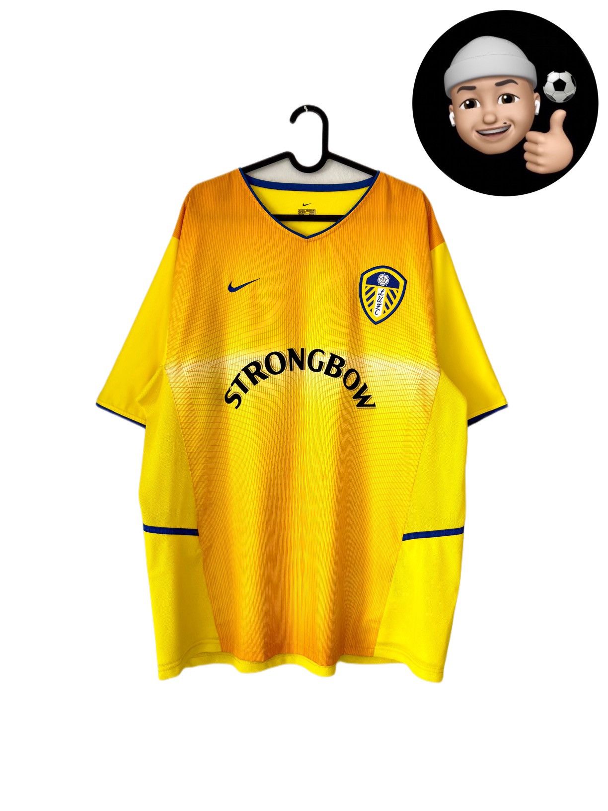 Nike × Vintage 2002 2004 Leeds United Nike Vintage Away Kit Soccer Jersey Size US XL / EU 56 / 4 - 1 Thumbnail