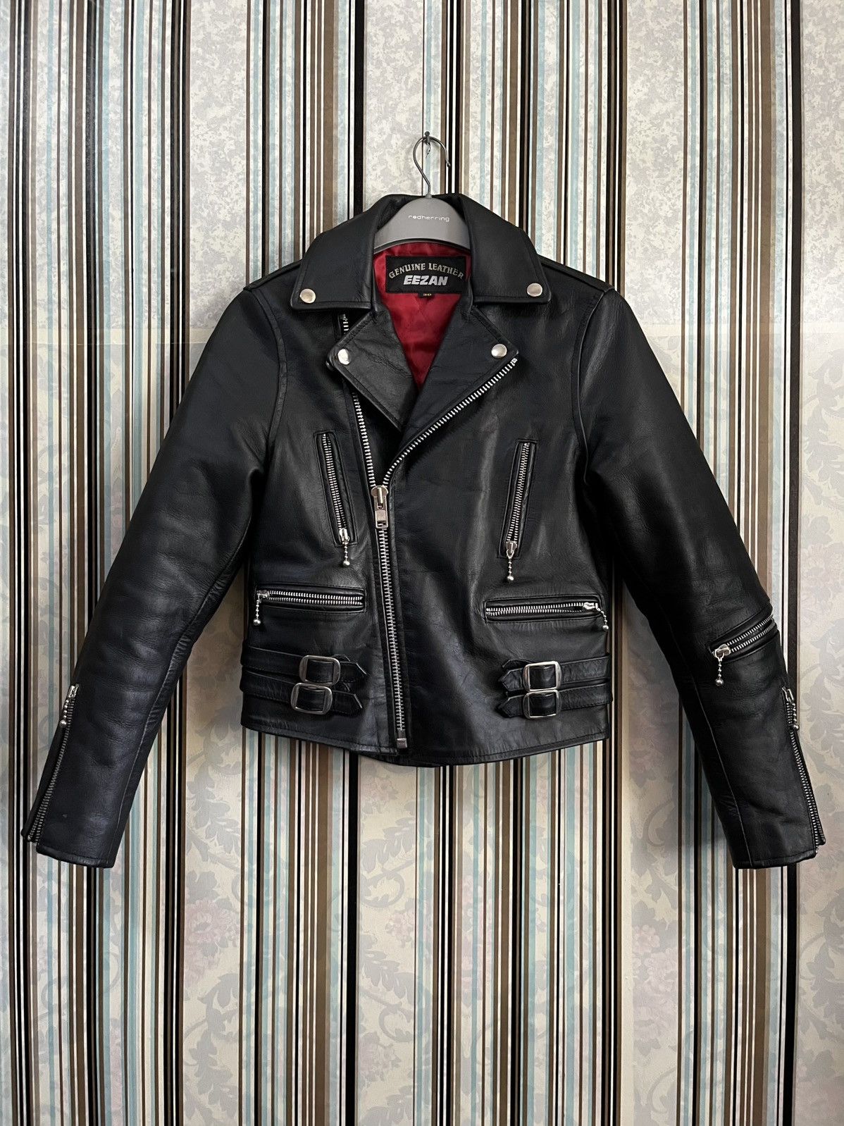Genuine Leather 2000s EEZAN double collar cowhide size 30 #H5 Size XXS / US 00 / IT 34 - 2 Thumbnail