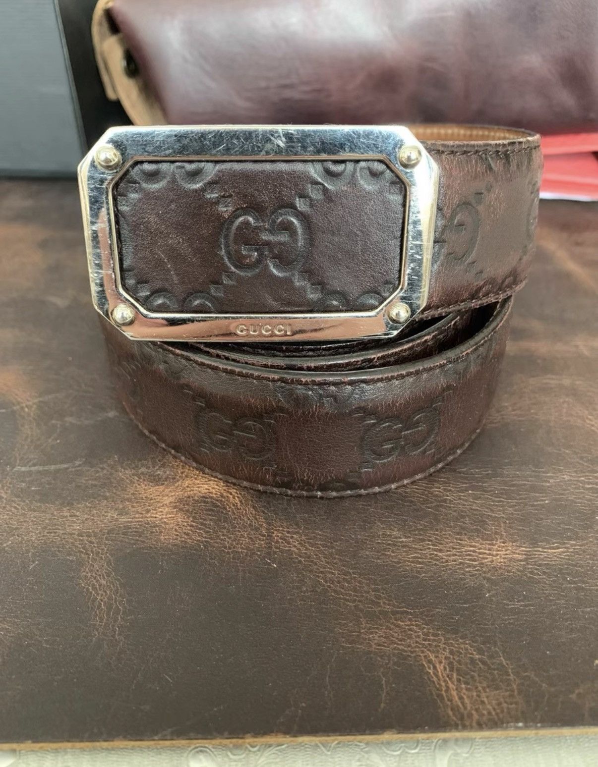 Gucci Gucci genuine leather belt K16 Size ONE SIZE - 1 Thumbnail