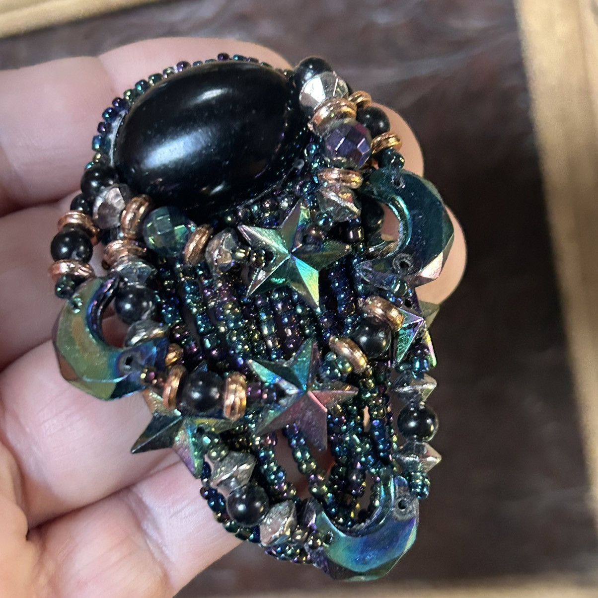 Vintage Vintage 80s cosmic large beaded pierced earrings Size ONE SIZE - 2 Thumbnail