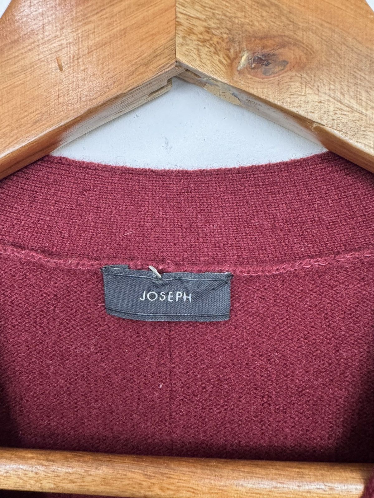 Joseph Joseph Women Wool V Neck Sweater Burgundy Size S Size US S / EU 44-46 / 1 - 3 Thumbnail