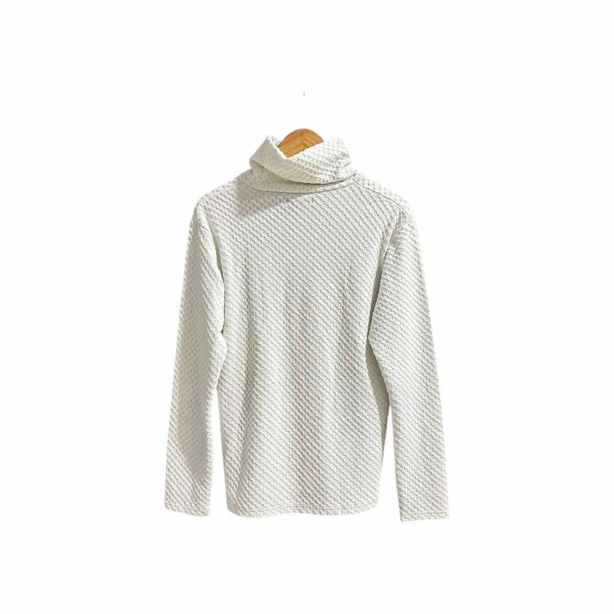 If Six Was Nine × Japanese Brand × semanticdesign 🔥Sick Y2K Semantic Design Waffle Knit Mock Neck Sweatshirt Size US L / EU 52-54 / 3 - 7 Thumbnail