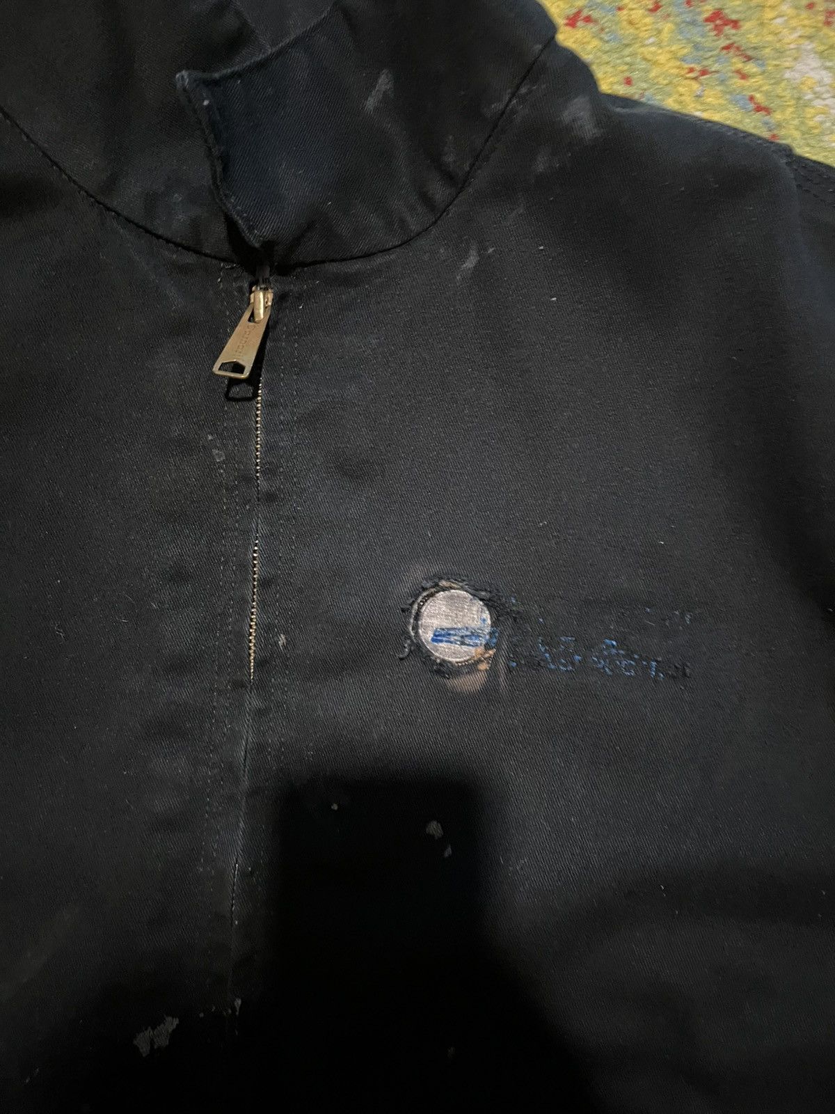 Carhartt Carhartt Jacket Workwear Large Black Insulated Distressed Size US L / EU 52-54 / 3 - 4 Thumbnail