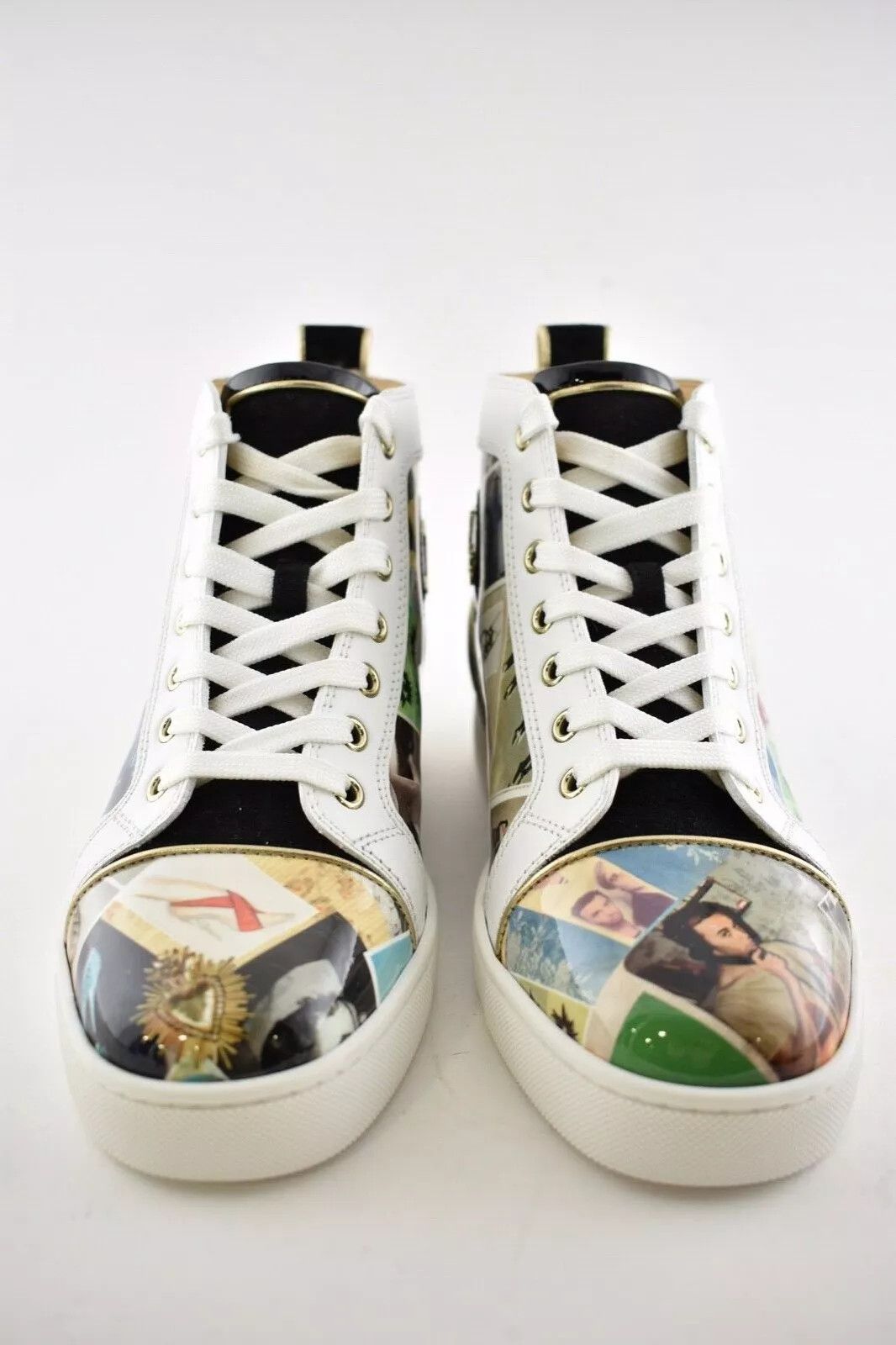 Christian Louboutin o1s1wg110924 Fun Louis Flat High Top Sneaker in Multicolor Size US 7 / EU 40 - 7 Thumbnail