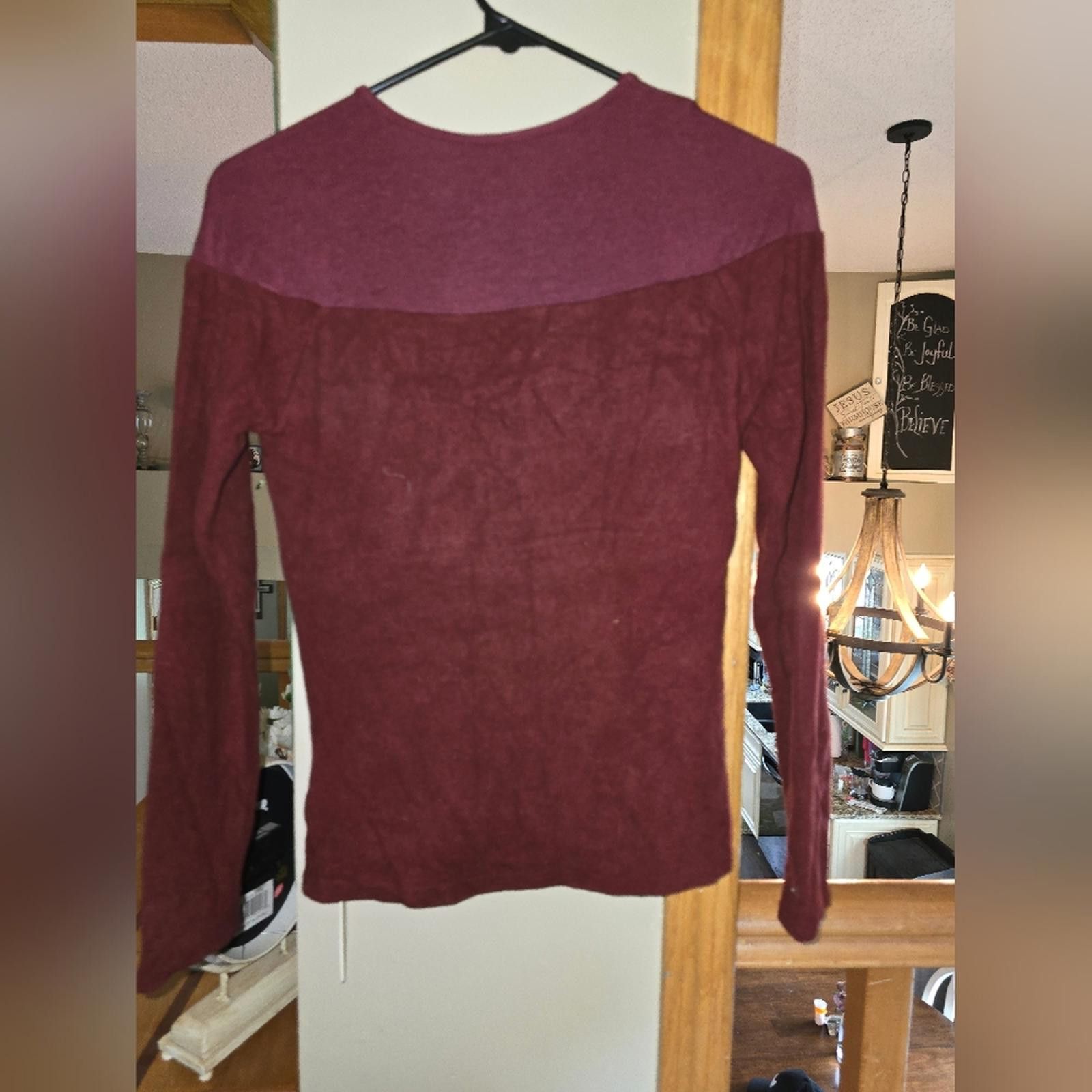 Designer OGL Light Thermal Tencel Wool Sheer Shoulder Brami Top Size S / US 4 / IT 40 - 3 Thumbnail