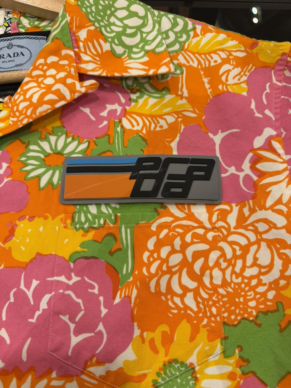 Prada Prada Dance/Floral Double Match Shirt - White Pink Size US S / EU 44-46 / 1 - 3 Thumbnail