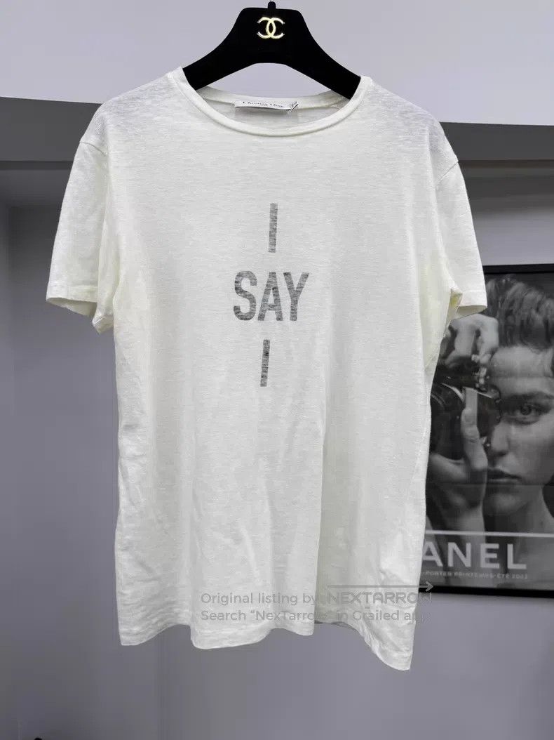 Dior Dior Cotton letter print T-shirt short sleeve Size XS / US 0-2 / IT 36-38 - 1 Thumbnail
