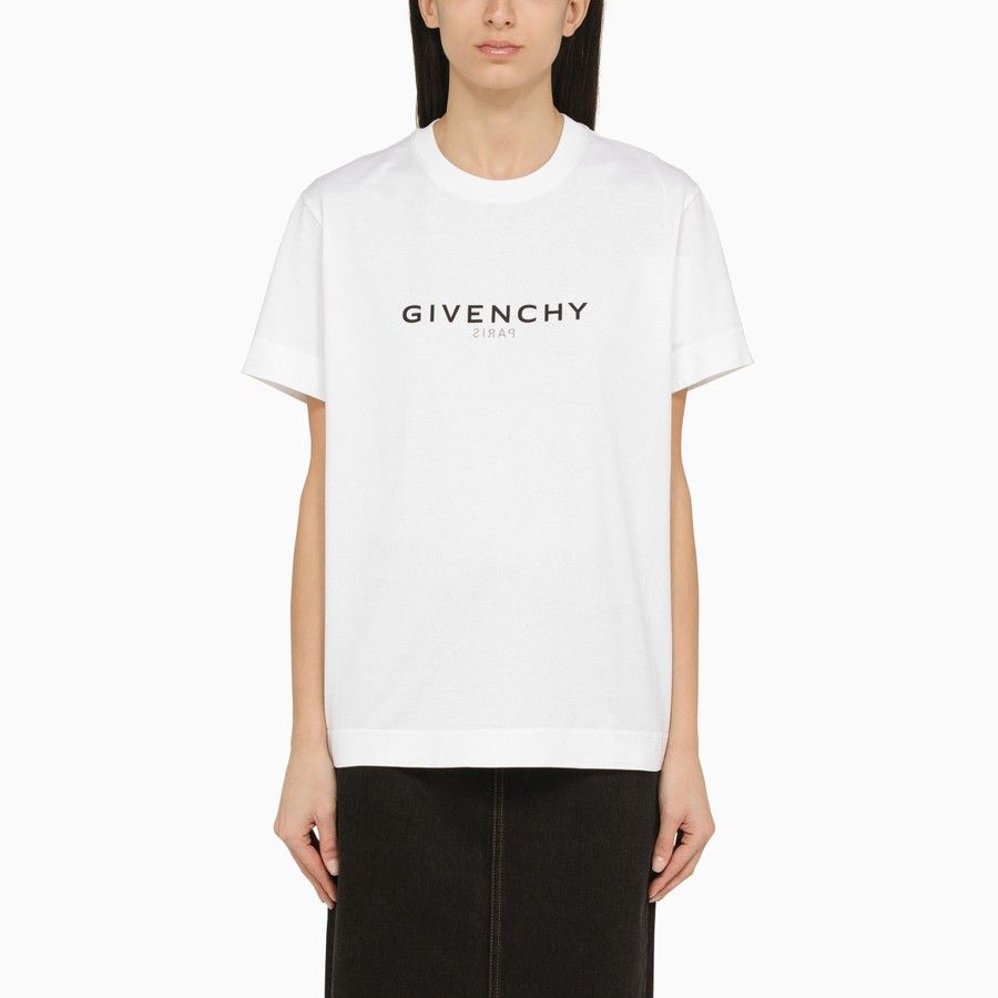 image of Givenchy O1D2Blof0124 T-Shirt In White, Women's (Size Medium)
