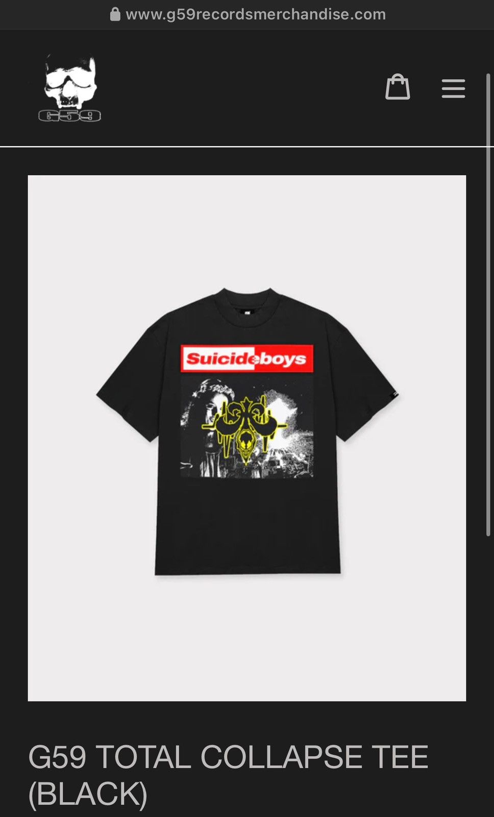 G59 Records G59 Total Collapse T-Shirt Size US M / EU 48-50 / 2 - 1 Thumbnail