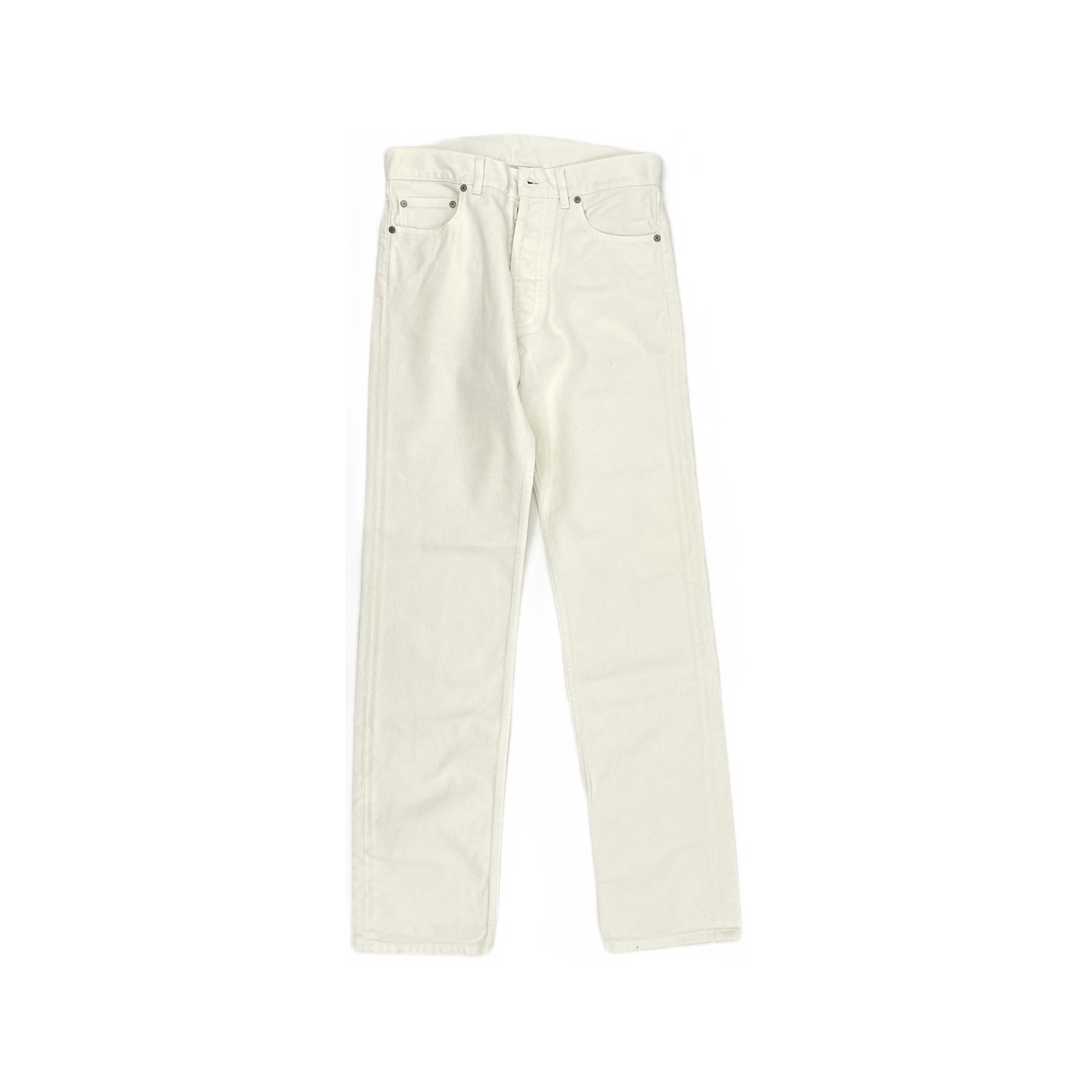 Maison Margiela Maison Margiela White Straight Jeans Size 38 Size 26" / US 2 / IT 38 - 1 Thumbnail