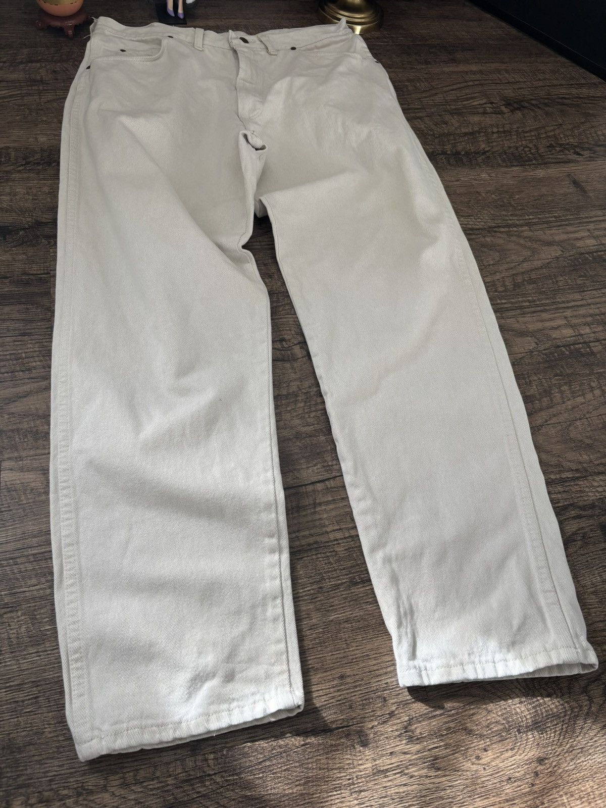 Wrangler 80s Wrangler White 38x32 Vintage Denim Jeans Size US 38 / EU 54 - 5 Thumbnail