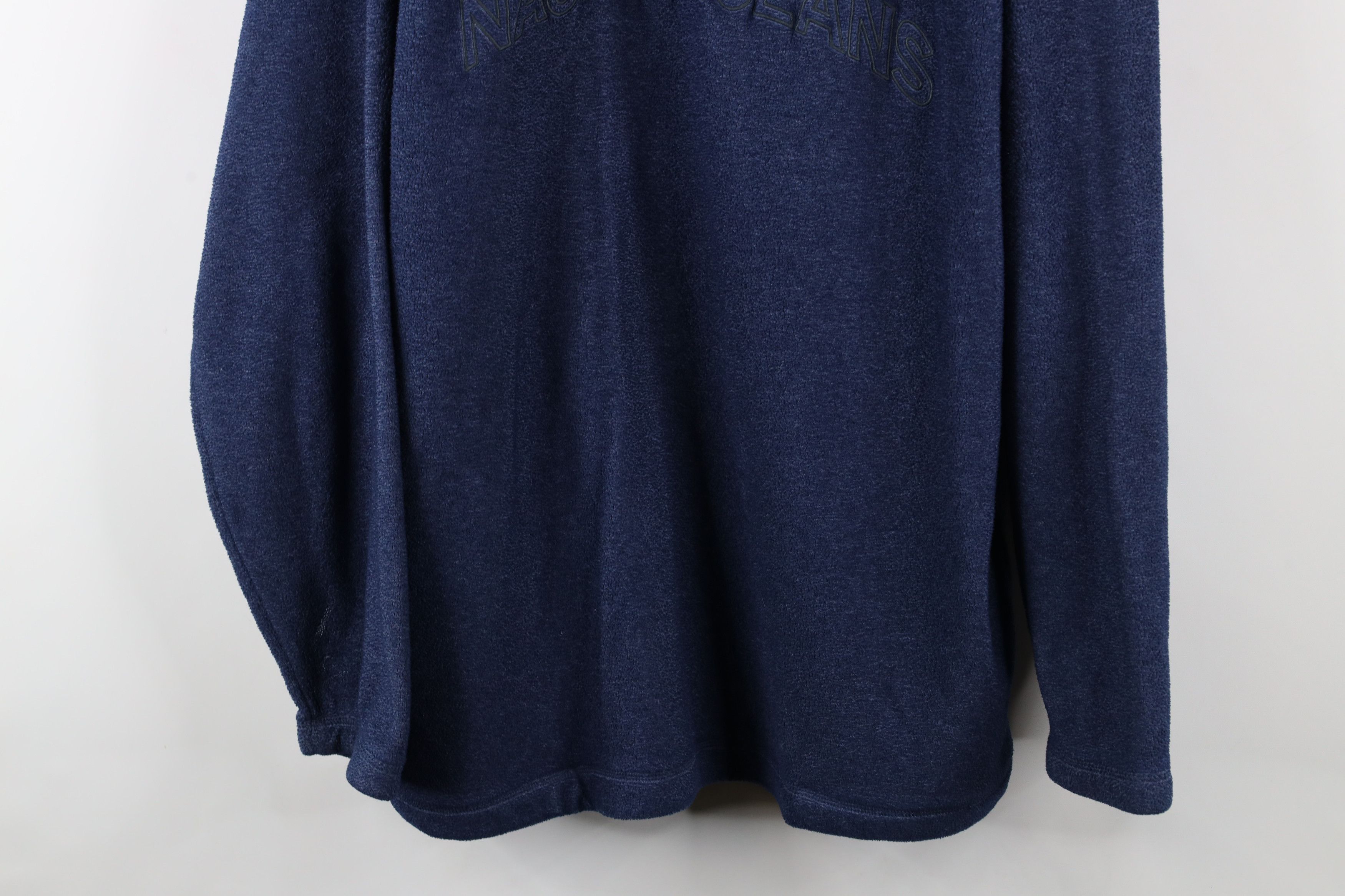 Nautica Vintage 90s Nautica Half Zip Fleece Pullover Sweater Size US L / EU 52-54 / 3 - 3 Thumbnail