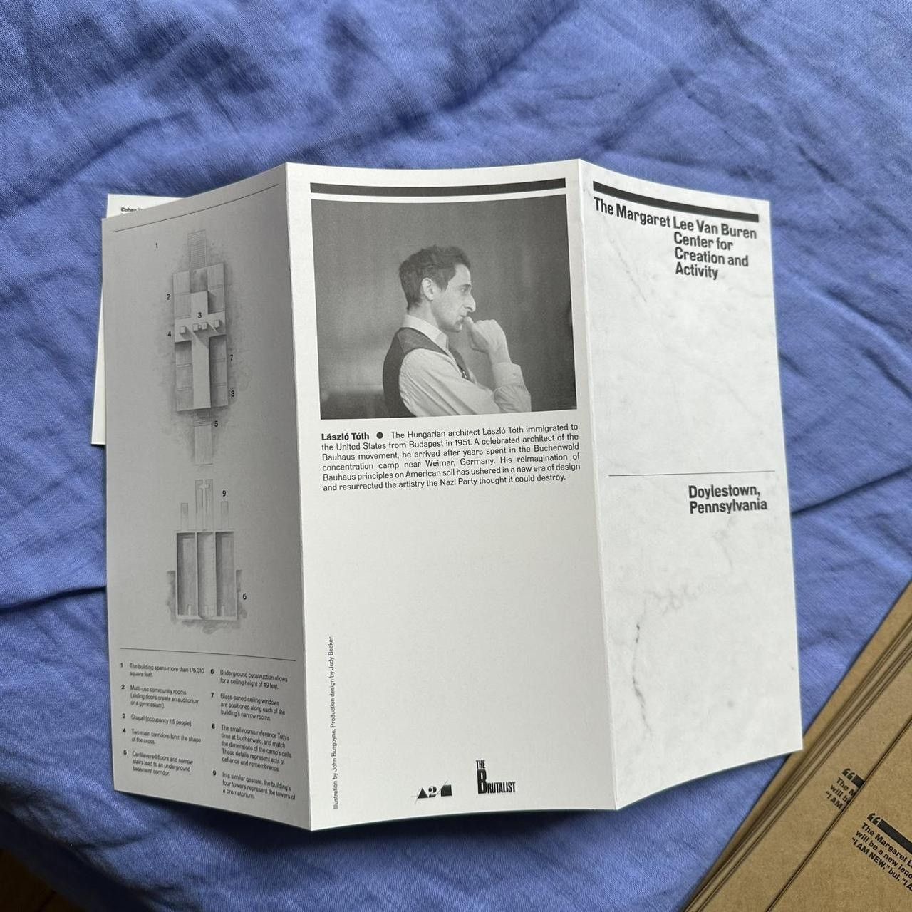 Other The Brutalist Original 2025 A24 The Brutalist Brochure Size ONE SIZE - 5 Thumbnail