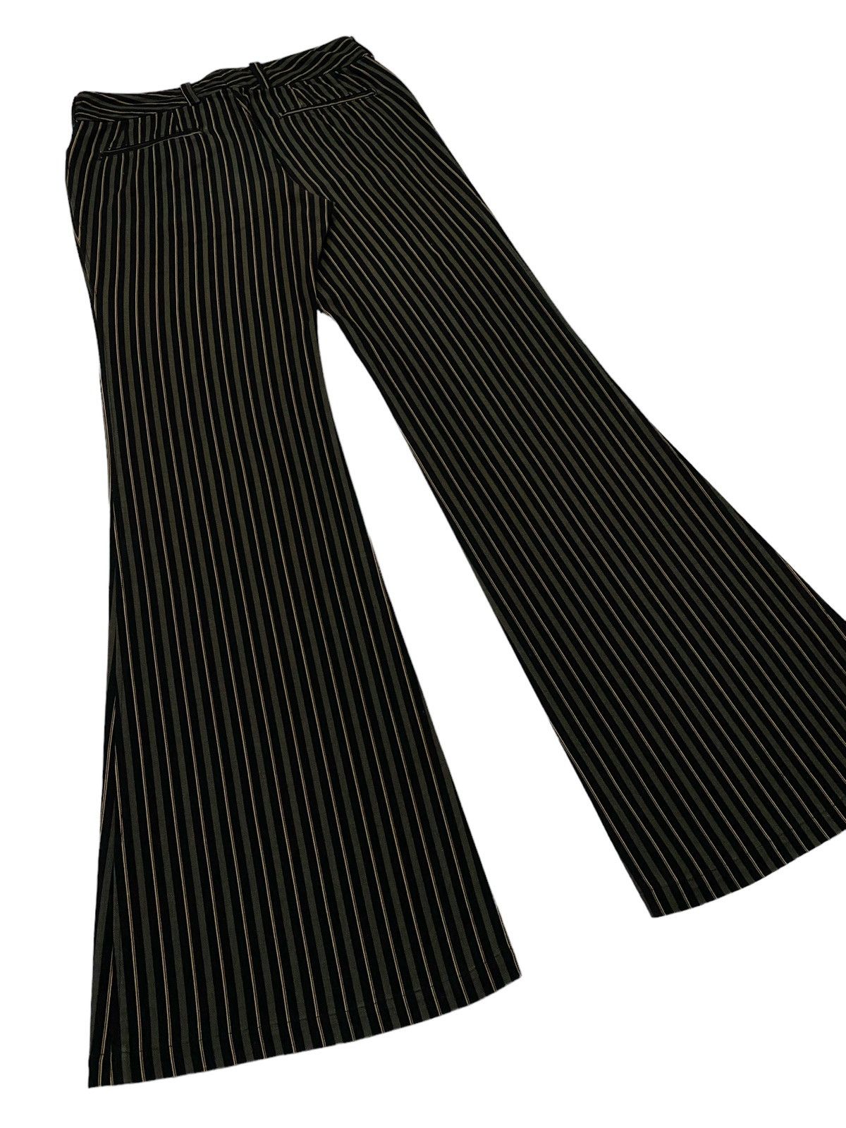 Tornado Mart Tornado Mart Flared Striped Cotton Pants Size 29" - 19 Thumbnail