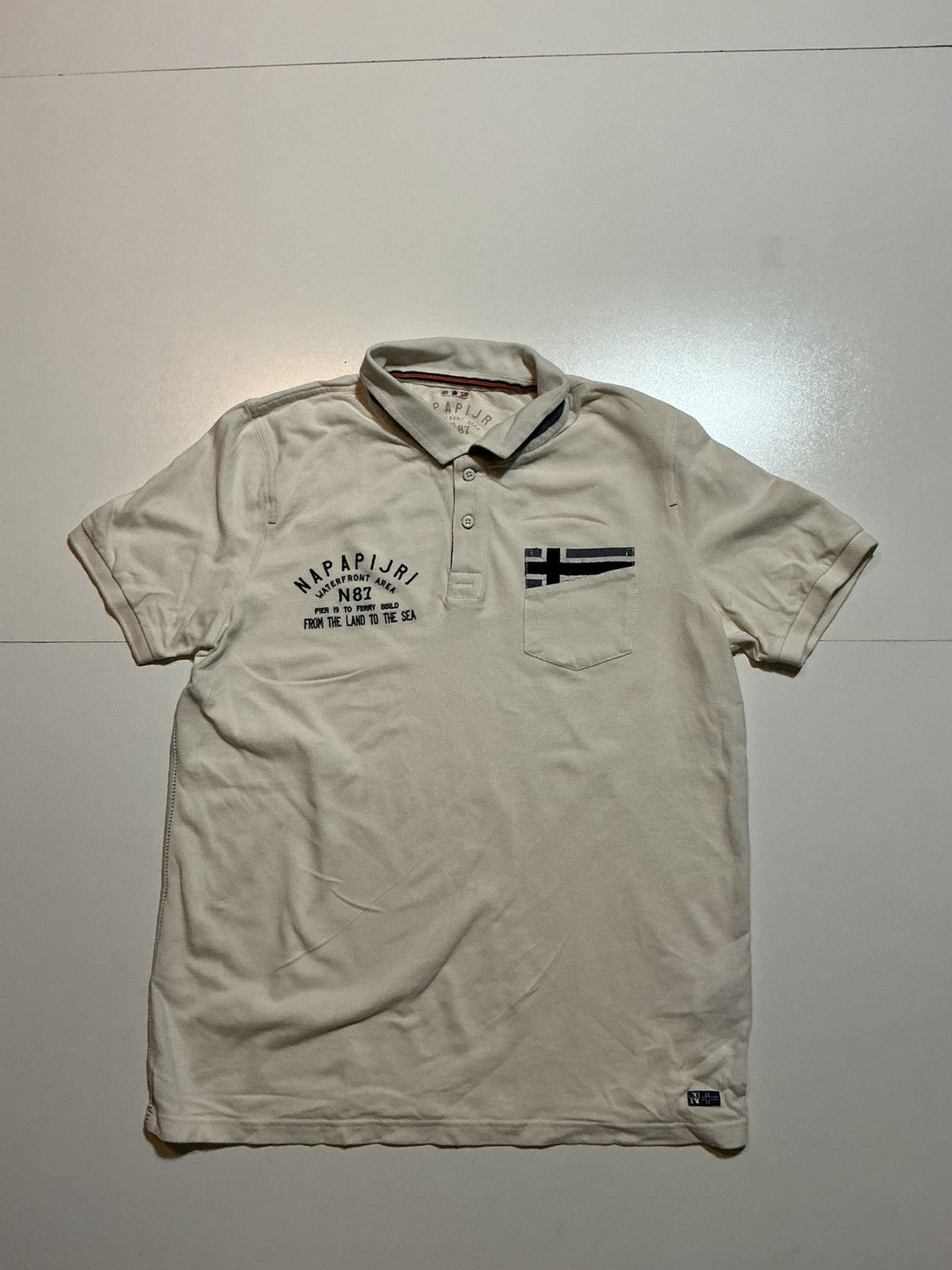 Napapijri Napapijri Waterfront Area Land To The Sea N87 S/S Polo Shirt Size US L / EU 52-54 / 3 - 1 Thumbnail