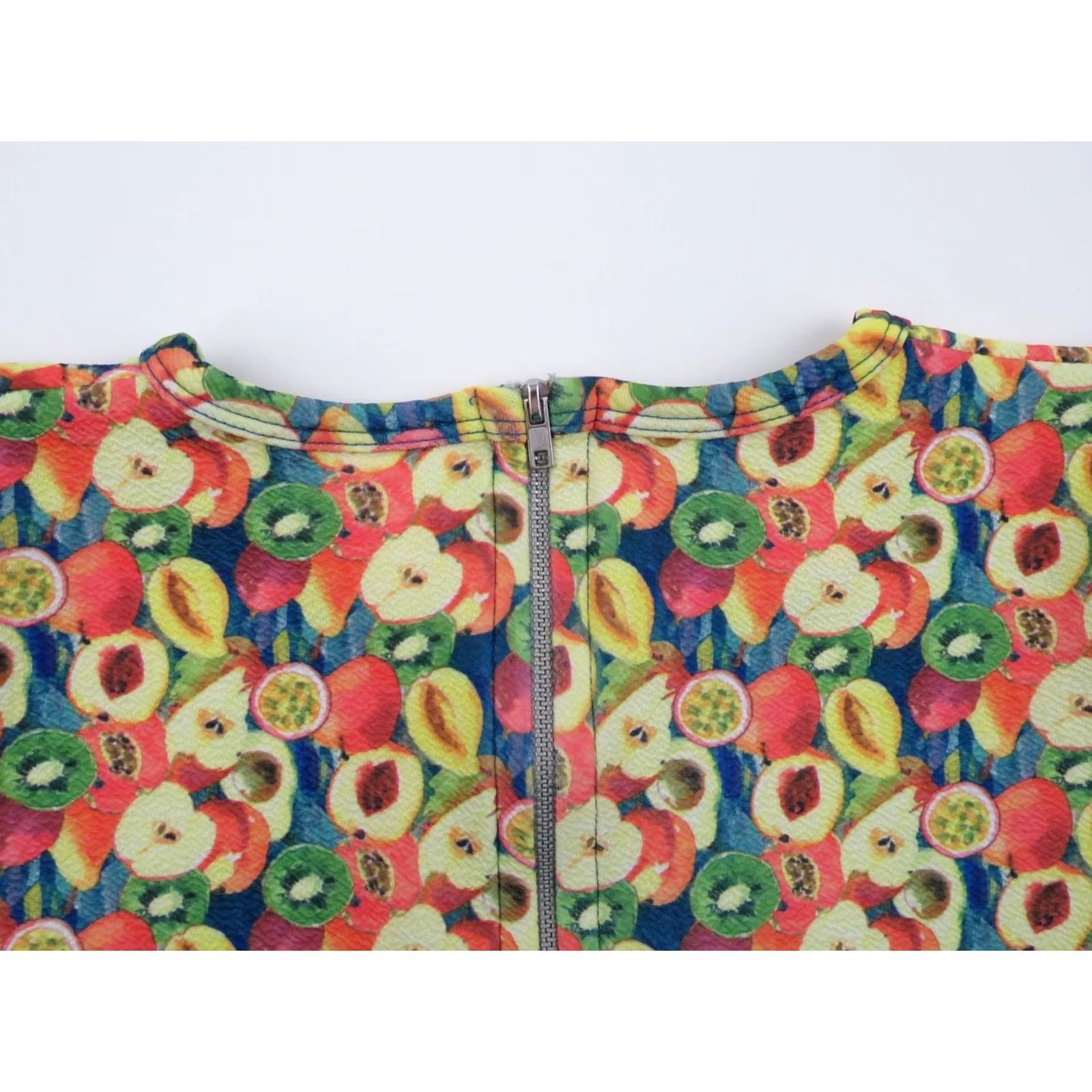 Vintage LuLaRoe Dress Womens 2XS Fruits Amelia Fit Flare Line Zip Apples Pears Kiwi Size XXS / US 00 / IT 34 - 5 Thumbnail