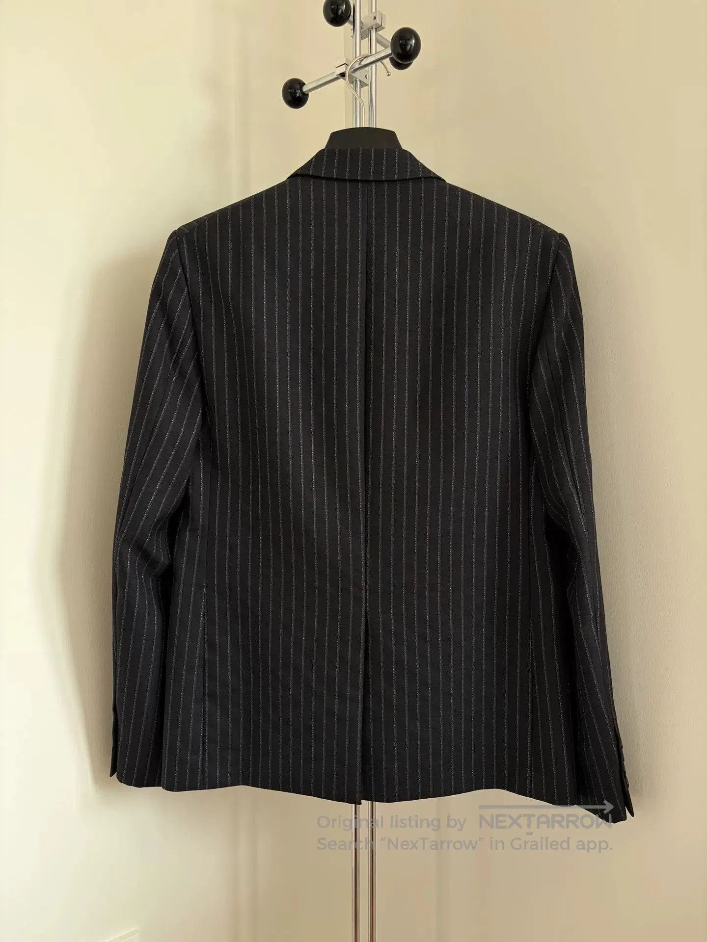 Saint Laurent Paris Saint Laurent Silver Stripe Blazer. Size US M / EU 48-50 / 2 - 3 Thumbnail