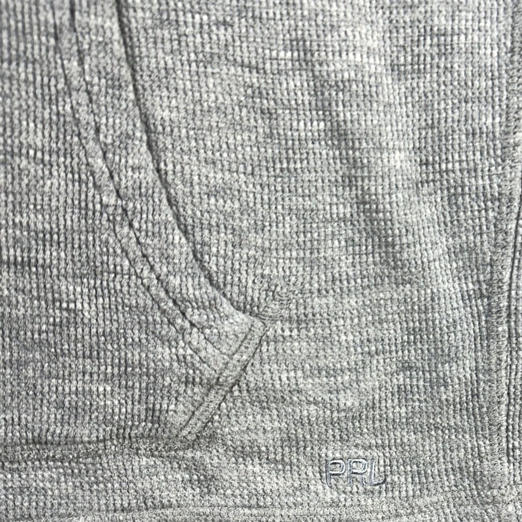 Polo Ralph Lauren VINTAGE Polo Ralph Lauren Hoodie Shirt Mens Large Gray Thermal Pullover 100% Pima Cotton Knit Logo Solid Round Neck Long Sleeve Drawstring Size US L / EU 52-54 / 3 - 5 Thumbnail