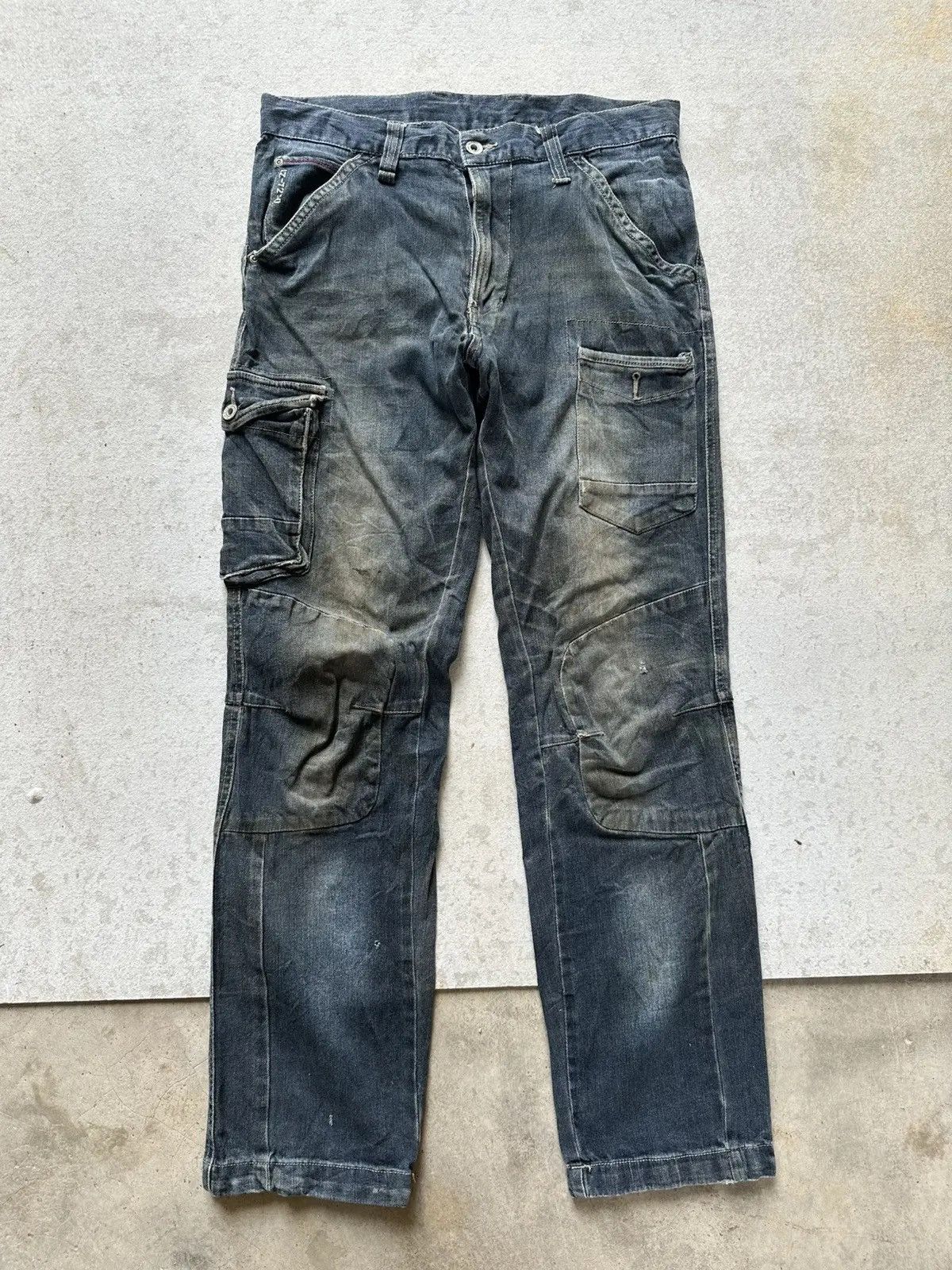Rusty Rusty Dirty Japanese Brand IZ-7250 Work Wear Denim Pants Size US 32 / EU 48 - 1 Thumbnail