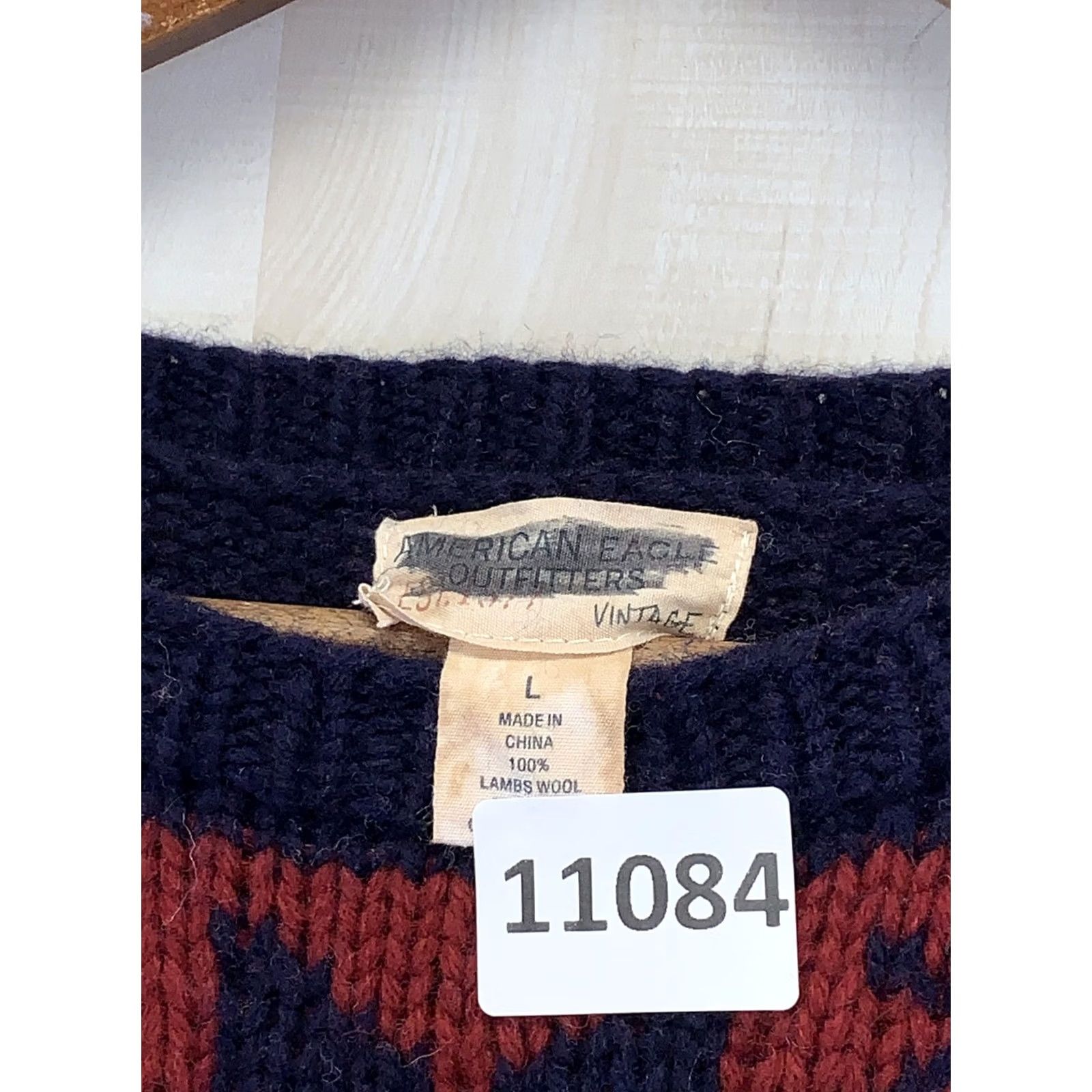 American Eagle Outfitters American Eagle Outfitters Sweater Unisex Wool Knit Crew Neck 100% Lambswool 90s Colorful Multicolor Winter Fall Spring L Regular Size L / US 10 / IT 46 - 2 Thumbnail