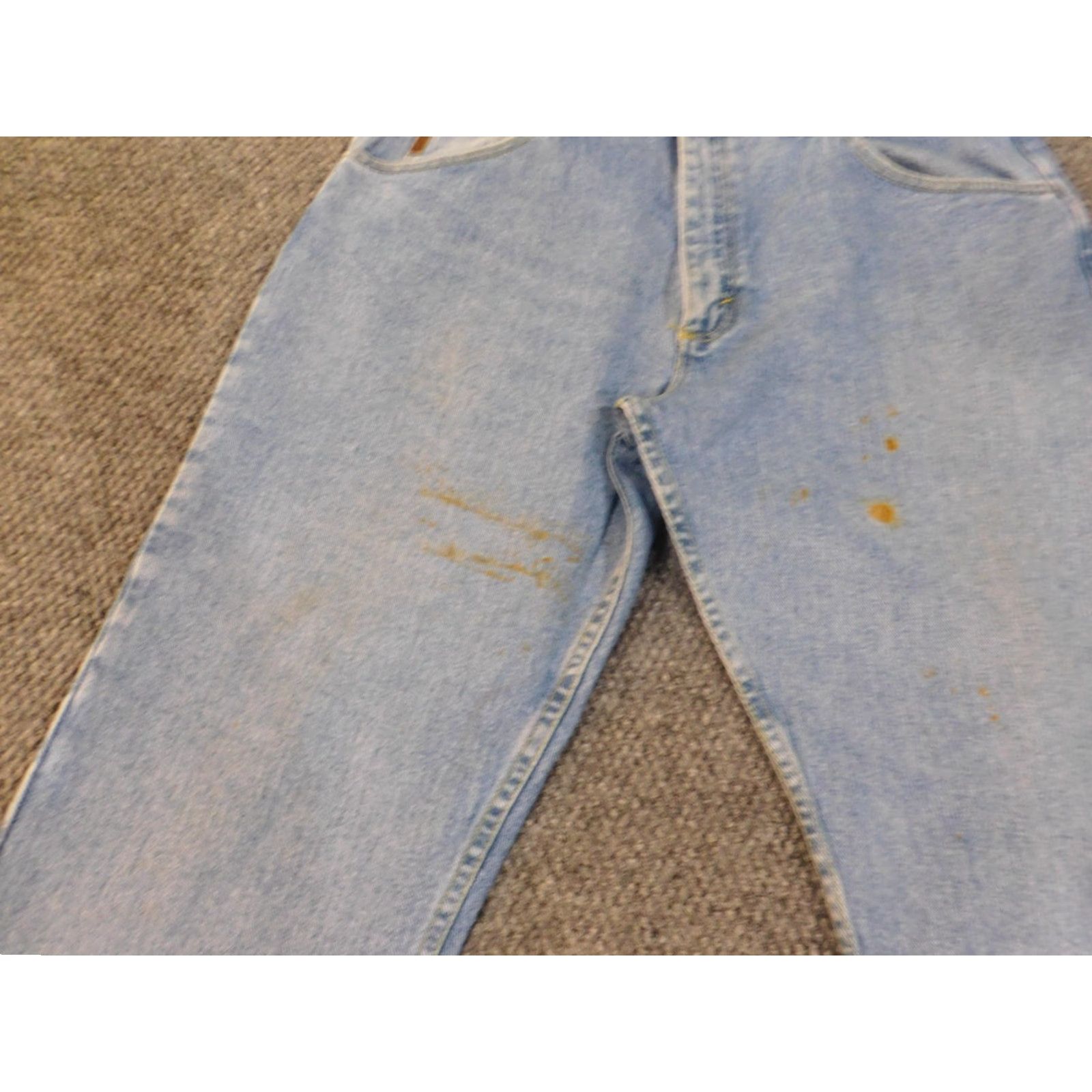 Wrangler Wrangler Jeans Mens 36x29 Blue Premium Wash Straight Vintage MGW20 Workwear Size US 36 / EU 52 - 3 Thumbnail
