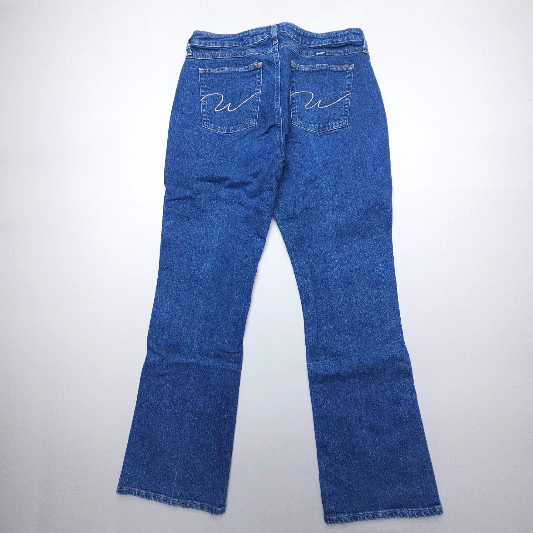 Wrangler VINTAGE Wrangler Cowboy Cut Jeans Womens 34x33 Dark Wash Bootcut Denim 90s Southwestern Cowboy Cut Womens Jeans Size 38" / US 16 / IT 52 - 2 Thumbnail