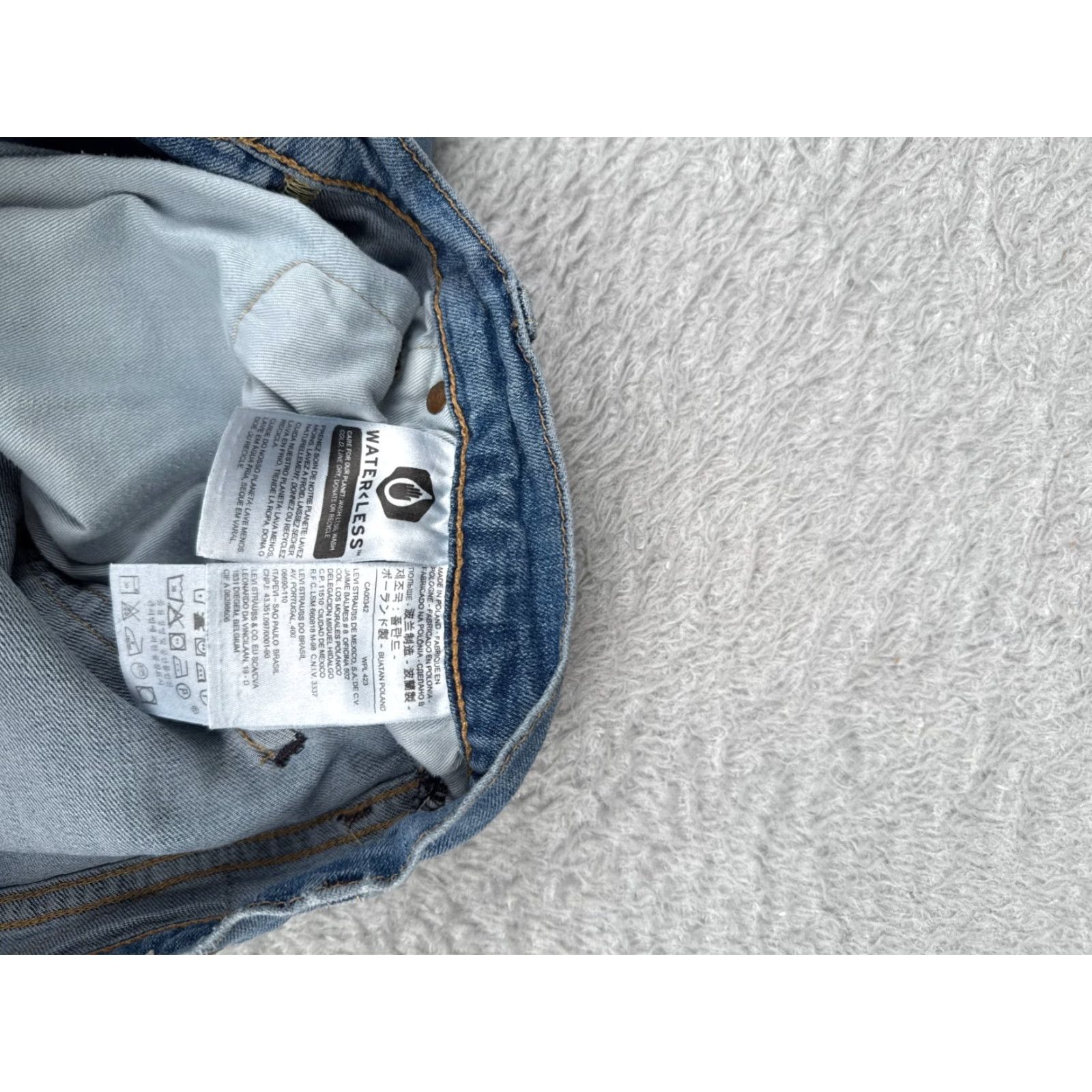 Levi's Levi's Jeans Adult 34 Blue Denim 511 Cotton Blend Regular 5-Pocket Design Vintage No Size US 34 / EU 50 - 7 Thumbnail