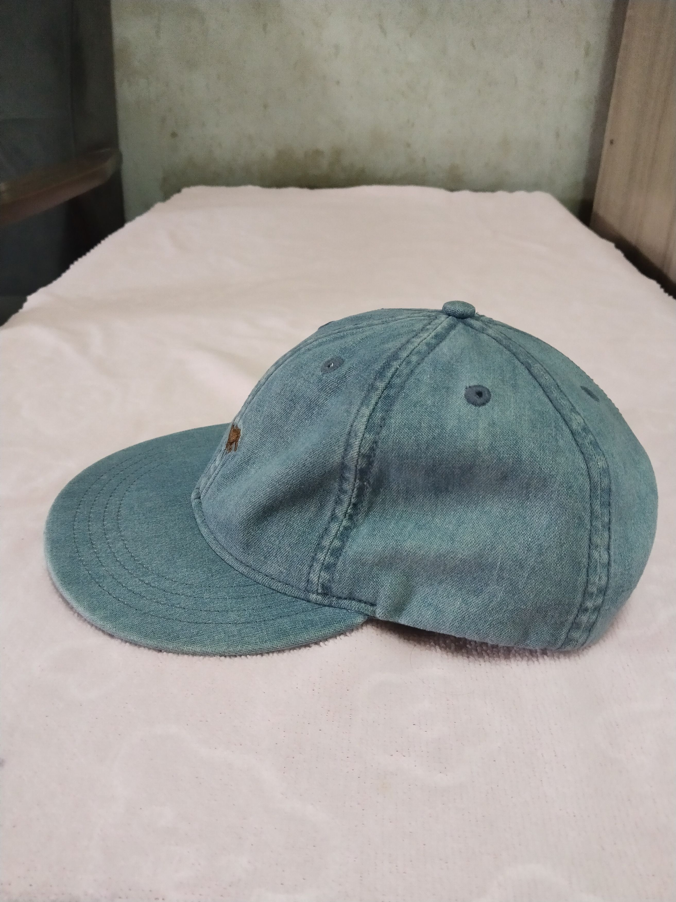 Wrangler VINTAGE WRANGLER DENIM POLO HAT CAP Size ONE SIZE - 3 Thumbnail