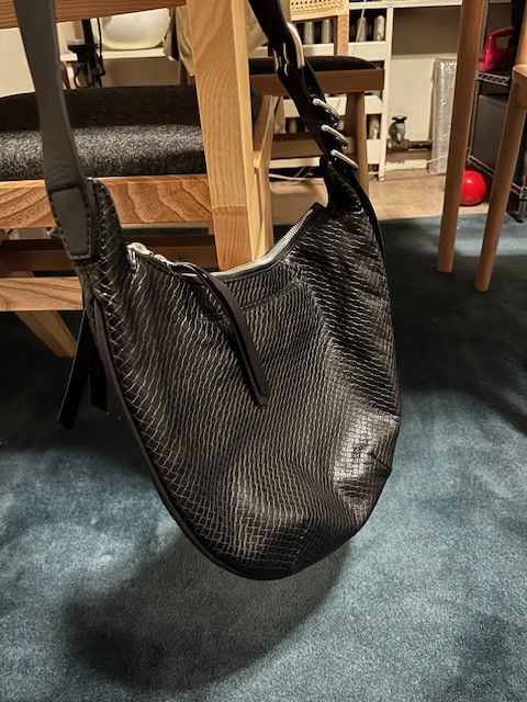 Rag & Bone Black Basketweave Spire Mini Hobo Size ONE SIZE - 2 Thumbnail