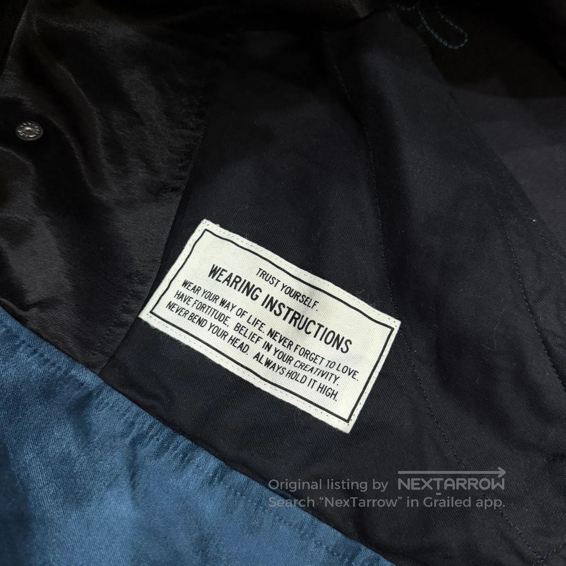 Maison MIHARA YASUHIRO Maison Mihara MMY Silk Black Blue Jacket. Size US L / EU 52-54 / 3 - 7 Thumbnail