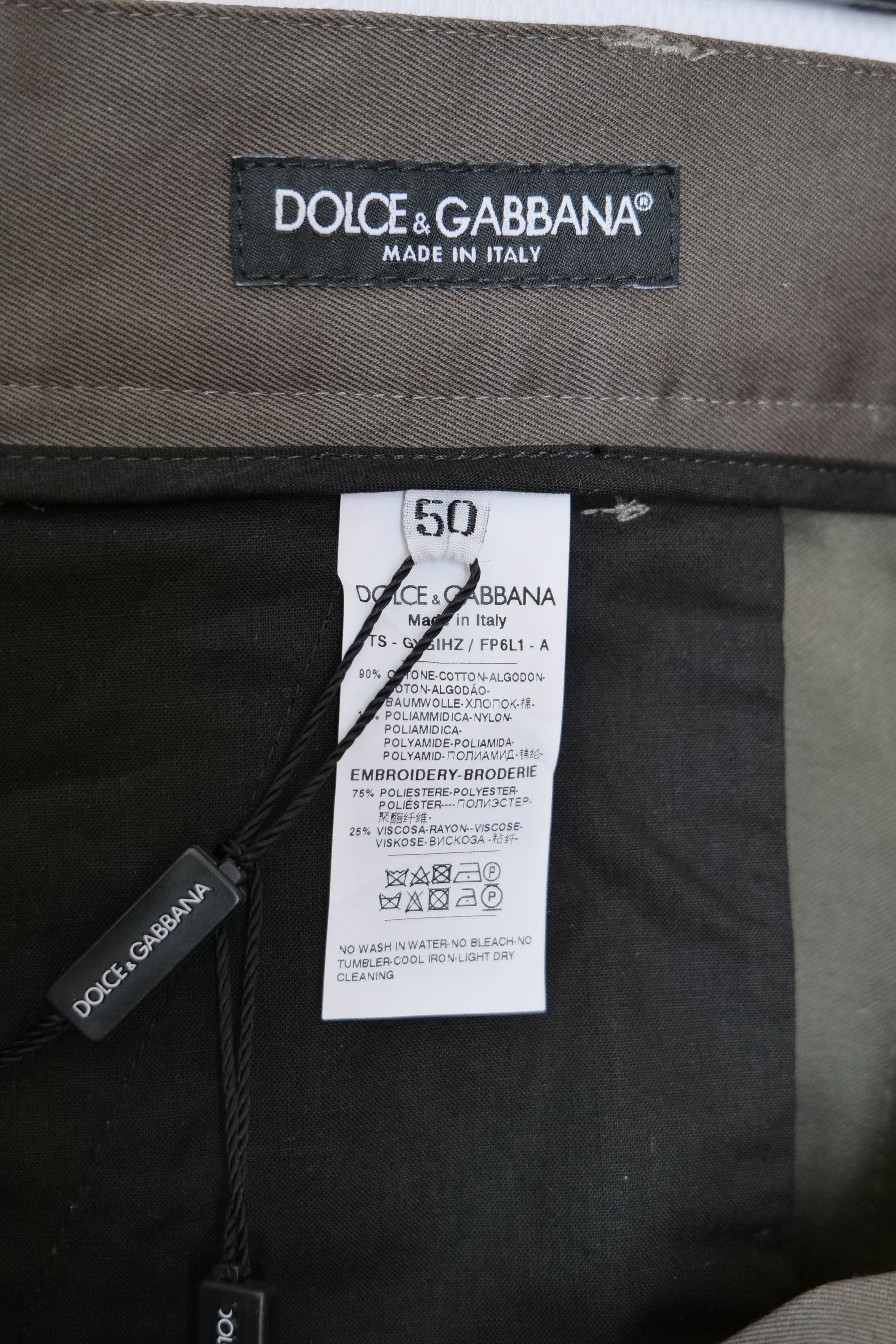 Dolce & Gabbana NWT patchwork cargo pants Size US 36 / EU 52 - 7 Thumbnail