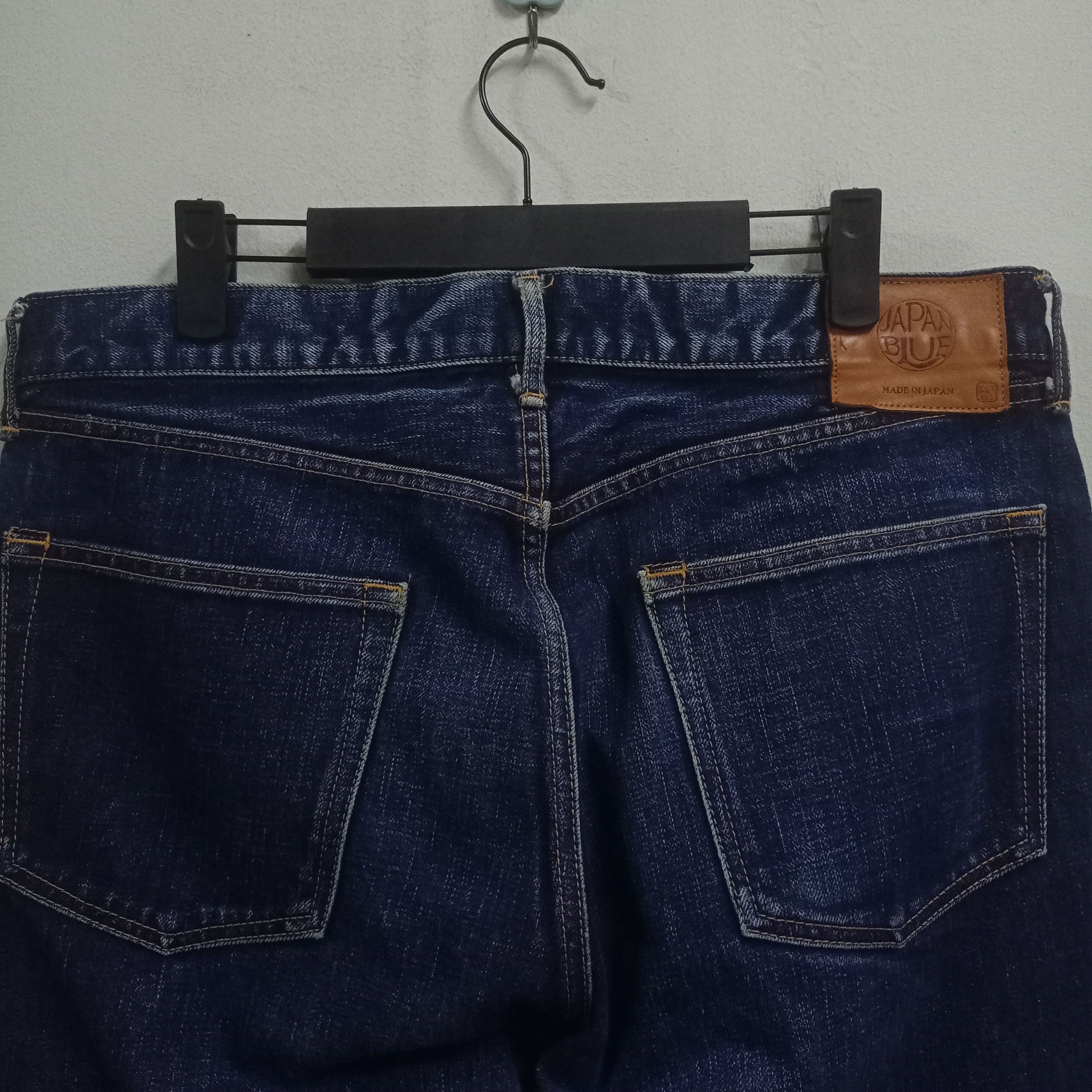 Japan Blue × Japanese Brand Vintage Japan Blue Raw Denim Selvedge Loose Jeans 35x29 Size US 35 - 7 Thumbnail