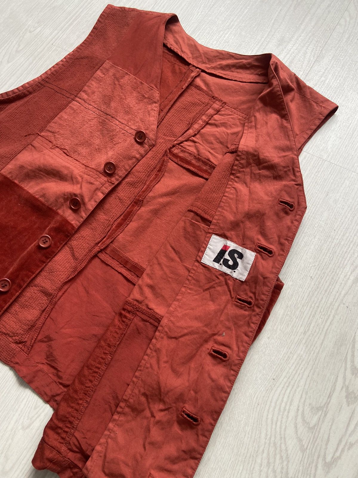 Issey Miyake Vintage 1980’s Archive Issey Miyake I.S Label Patchwork Vest Size US M / EU 48-50 / 2 - 4 Thumbnail