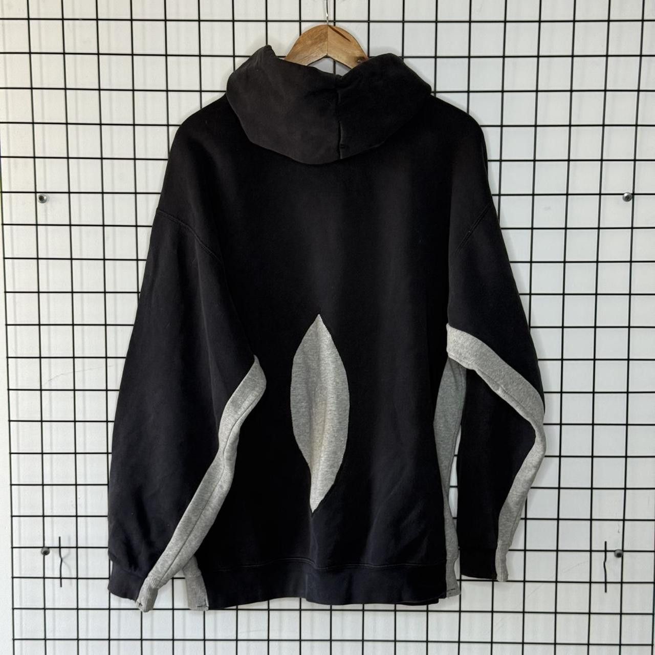 Nike Nike Vintage 90s Black Swoosh Hoodie Retro Size US XL / EU 56 / 4 - 2 Thumbnail