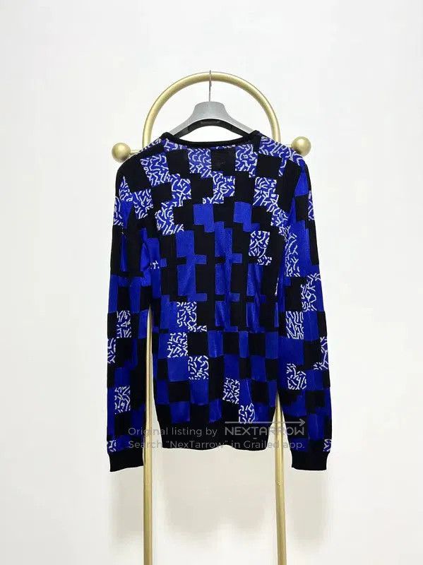 Versace Versace Blue Wool Long Sleeve Sweater . Size US XL / EU 56 / 4 - 5 Thumbnail