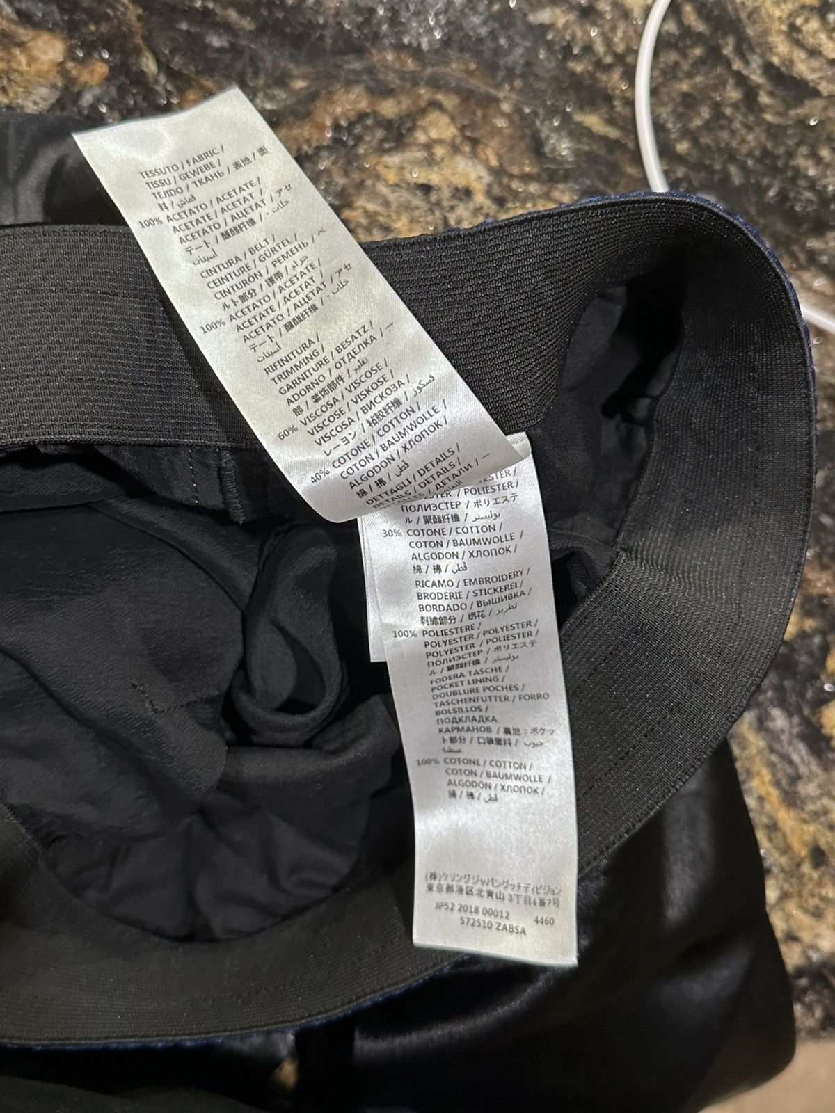 Gucci Gucci Satin Stripe Skull/Snake Motif Logo Black Lounge Pants Size US 34 / EU 50 - 11 Thumbnail