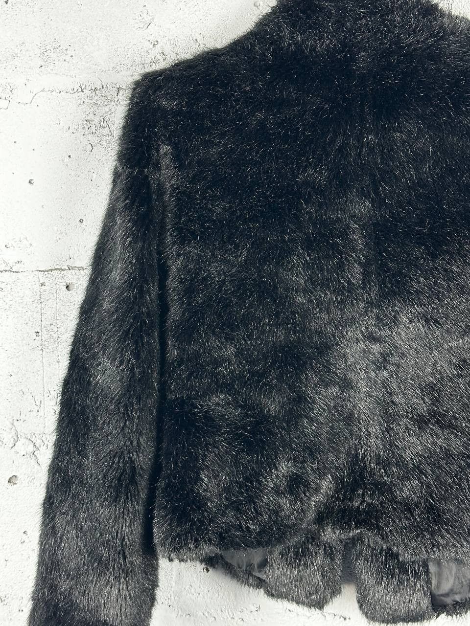 Other Vintage Avantgarde Biker Cropped Faux Fur Jacket Y2K Size US M / EU 48-50 / 2 - 10 Thumbnail
