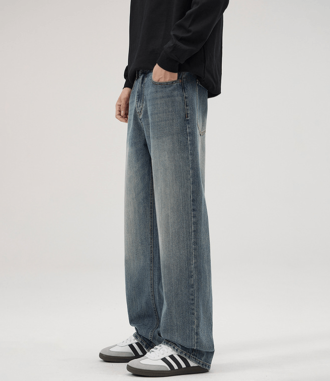 Japanese Brand × Jean Men's trendy casual straight cleanfit jeans Size US 32 / EU 48 - 2 Thumbnail