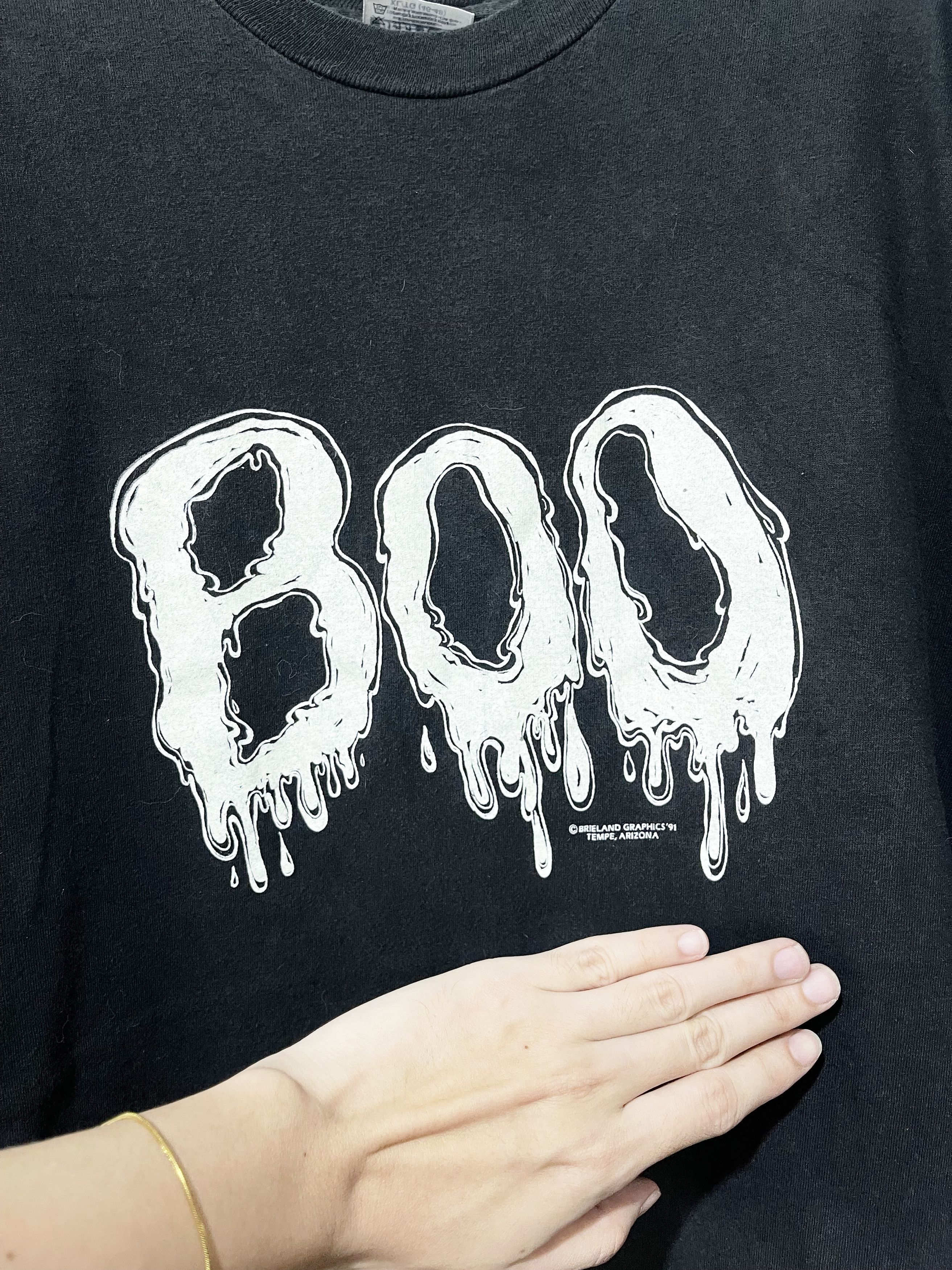 Band Tees × Vintage Vintage 90s Boo Shirt Size US XL / EU 56 / 4 - 2 Thumbnail
