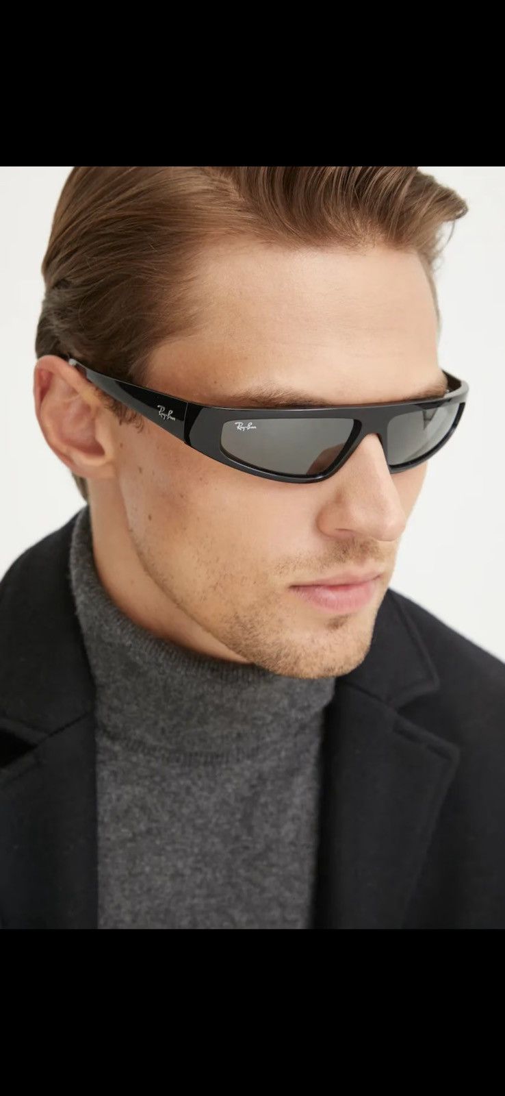 RayBan RAY-BAN IZAZ BIO-BASED RB4432 Wrap Around Sun Glasses Size ONE SIZE - 2 Thumbnail