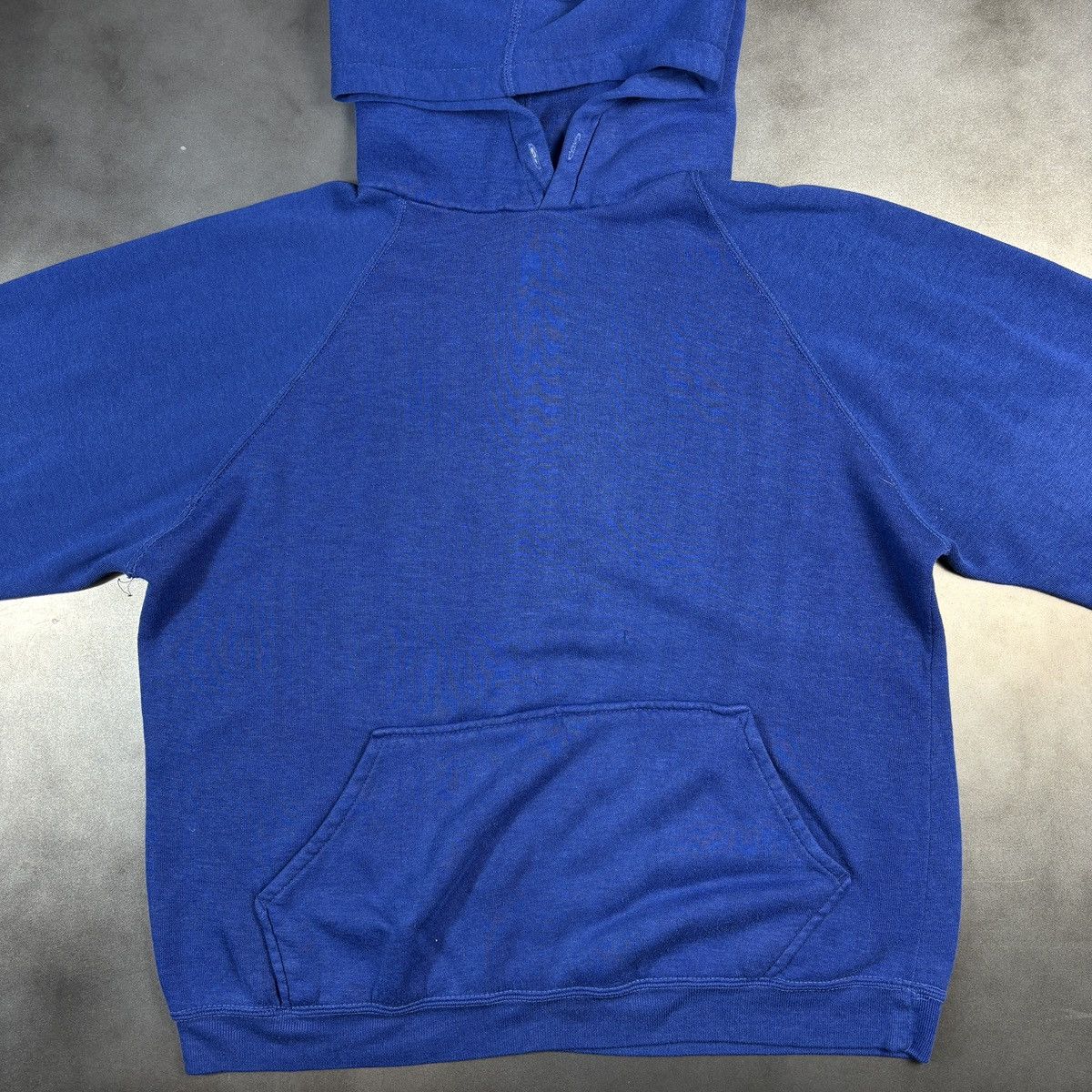 Champion × Other × Vintage 1980s Raglan Hoodie Vintage Pullover Sweatshirt 50/50 Blue Size US M / EU 48-50 / 2 - 3 Thumbnail