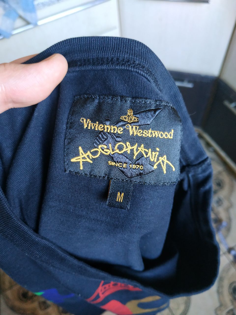 Vivienne Westwood Vivienne Westwood Anglomania "CHAOS" T-Shirt Black Organic Size US M / EU 48-50 / 2 - 4 Thumbnail