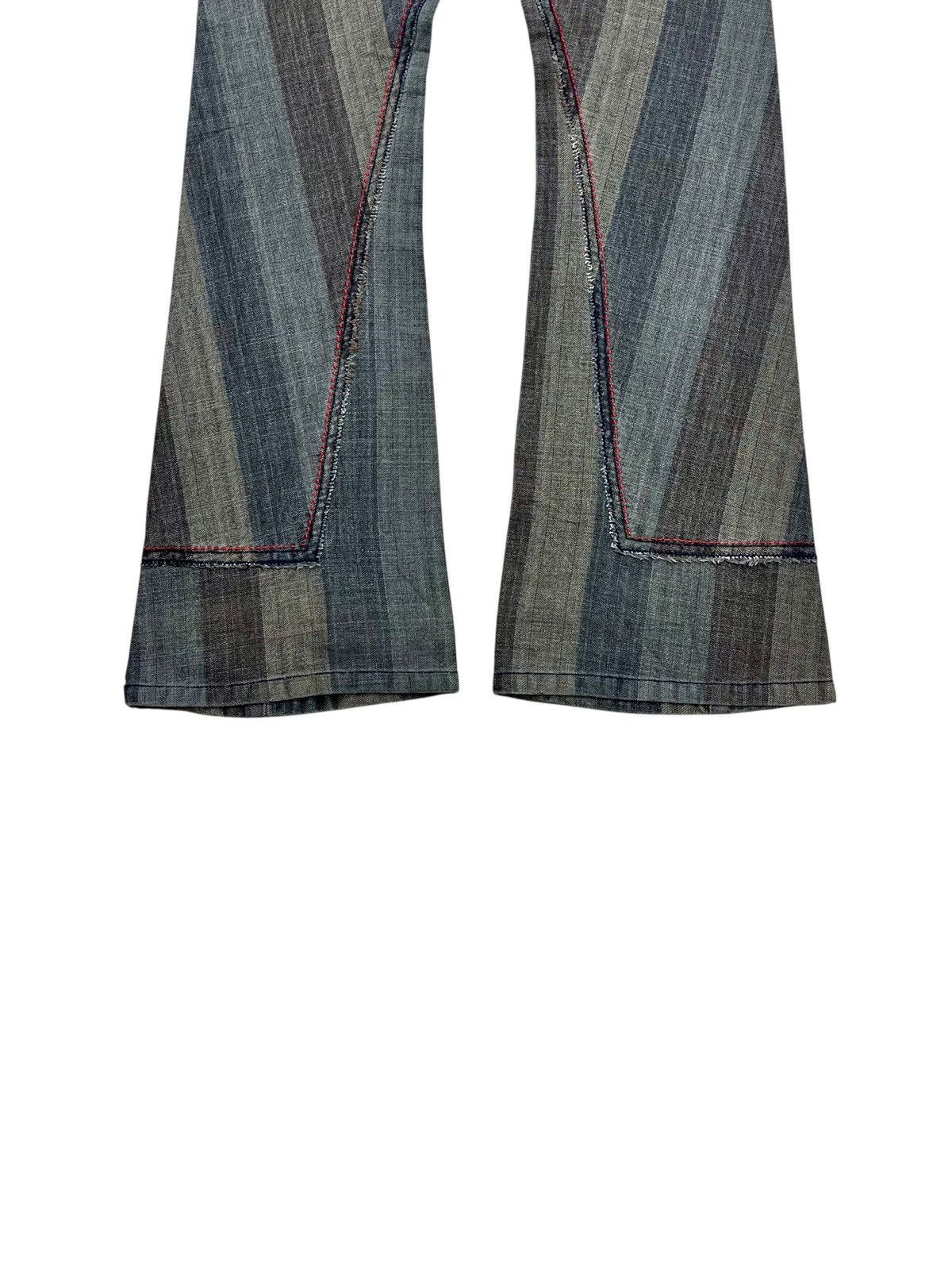 If Six Was Nine 2000s MFG - Patchwork Denim Banana Cut Pants Size US 29 - 6 Thumbnail